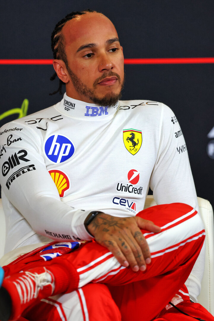 GP CINA, Lewis Hamilton (GBR) Ferrari in the post Sprint FIA Press Conference.
14.03.2026. Formula 1 World Championship, Rd 2, Chinese Grand Prix, Shanghai, China, Sprint e Qualifiche Day.
- www.xpbimages.com, EMail: requests@xpbimages.com © Copyright: Bearne / XPB Images