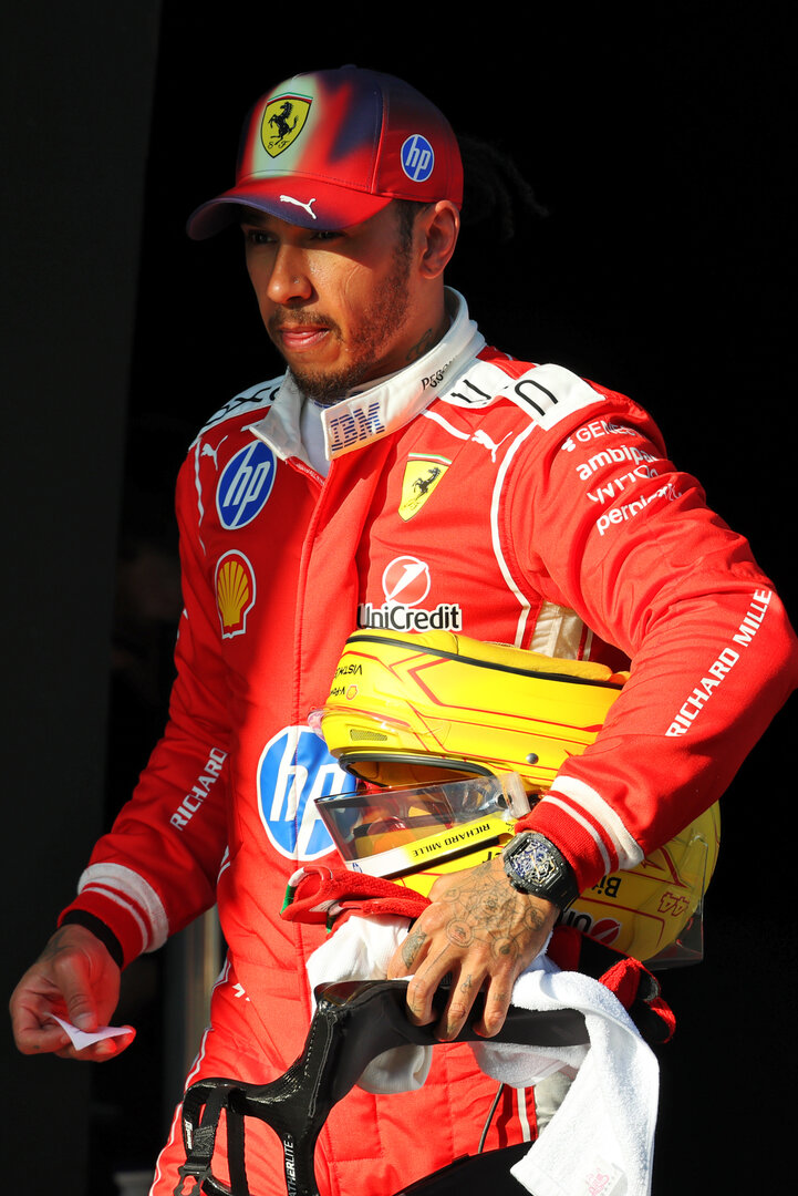 GP CINA, Lewis Hamilton (GBR) Ferrari in qualifying parc ferme.
14.03.2026. Formula 1 World Championship, Rd 2, Chinese Grand Prix, Shanghai, China, Sprint e Qualifiche Day.
- www.xpbimages.com, EMail: requests@xpbimages.com © Copyright: Batchelor / XPB Images