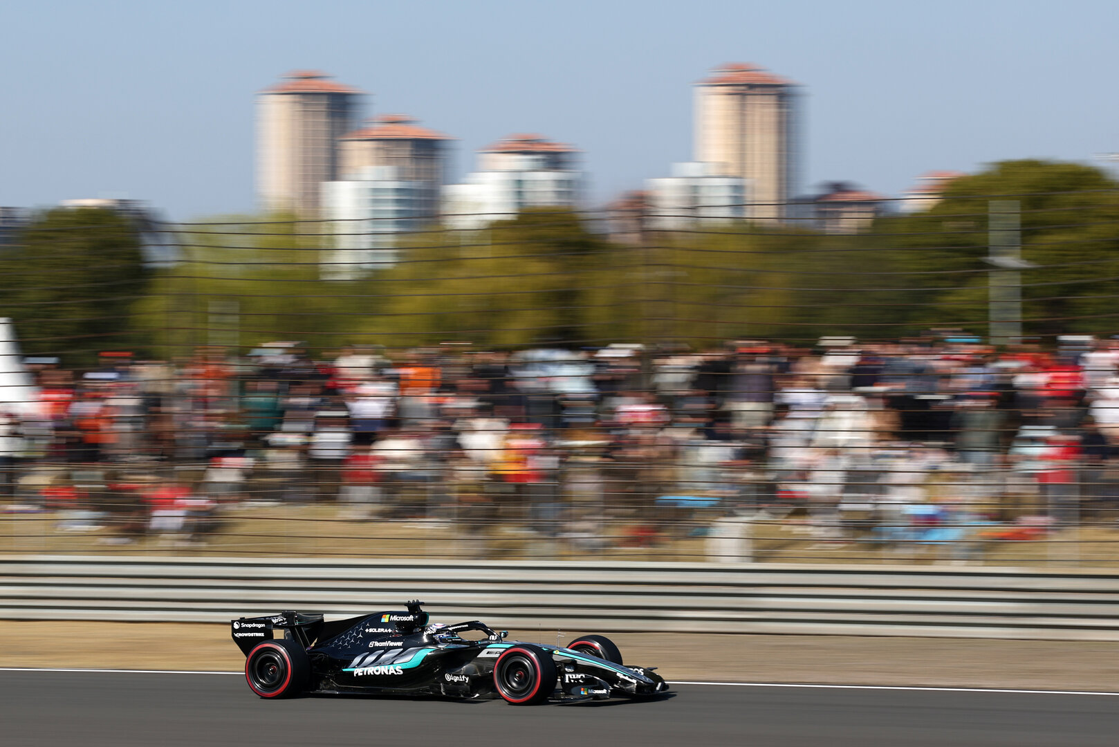 GP CINA, George Russell (GBR) Mercedes AMG Formula One Team W17.
14.03.2026. Formula 1 World Championship, Rd 2, Chinese Grand Prix, Shanghai, China, Sprint e Qualifiche Day.
- www.xpbimages.com, EMail: requests@xpbimages.com © Copyright: Bearne / XPB Images