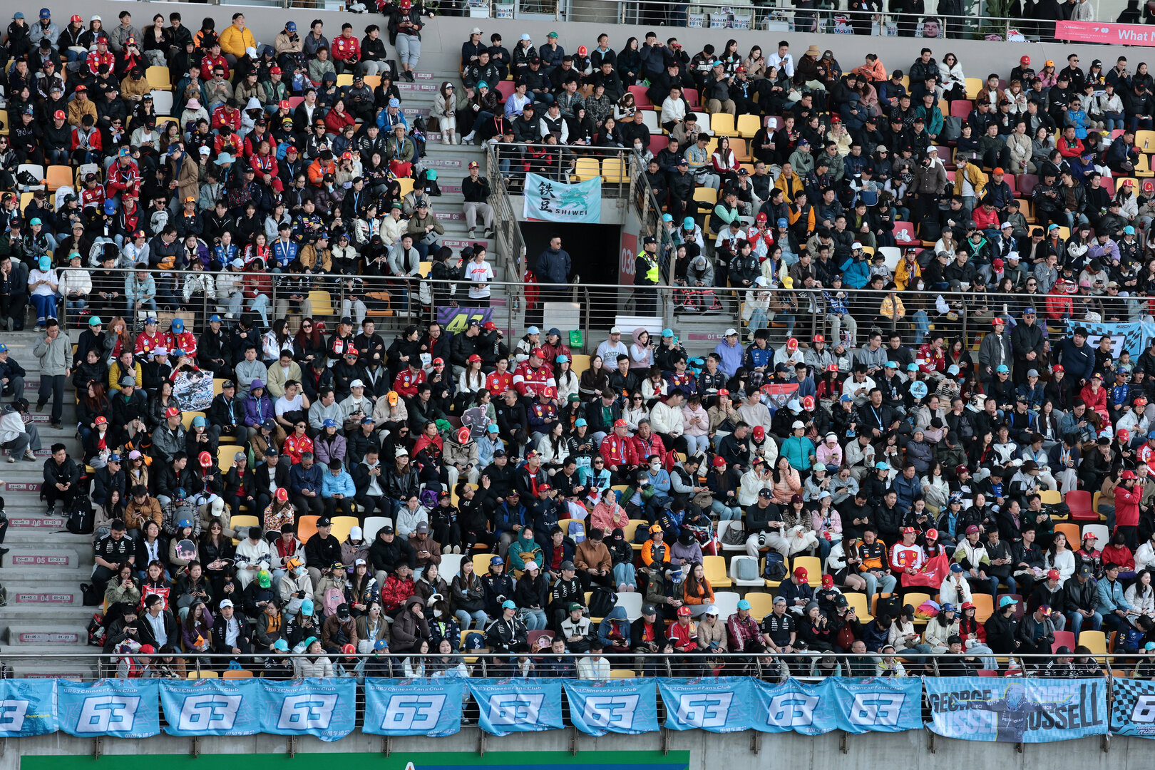 GP CINA, Circuit Atmosfera - fans in the grandstand.
14.03.2026. Formula 1 World Championship, Rd 2, Chinese Grand Prix, Shanghai, China, Sprint e Qualifiche Day.
- www.xpbimages.com, EMail: requests@xpbimages.com © Copyright: Moy / XPB Images