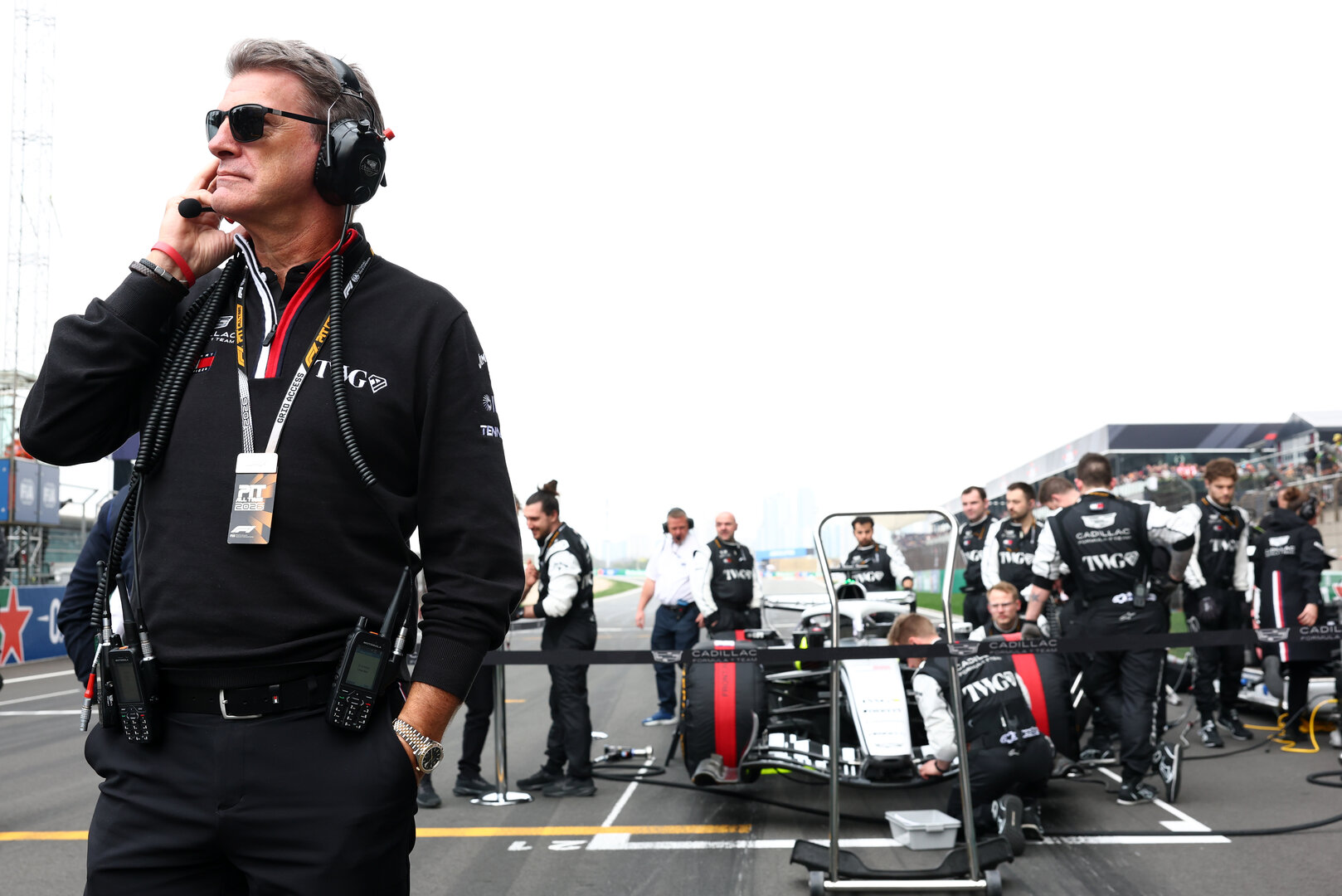 GP CINA, Graeme Lowdon (GBR) Cadillac Formula 1 Team, Team Principal on the grid.
15.03.2026. Formula 1 World Championship, Rd 2, Chinese Grand Prix, Shanghai, China, Gara Day.
- www.xpbimages.com, EMail: requests@xpbimages.com © Copyright: Bearne / XPB Images