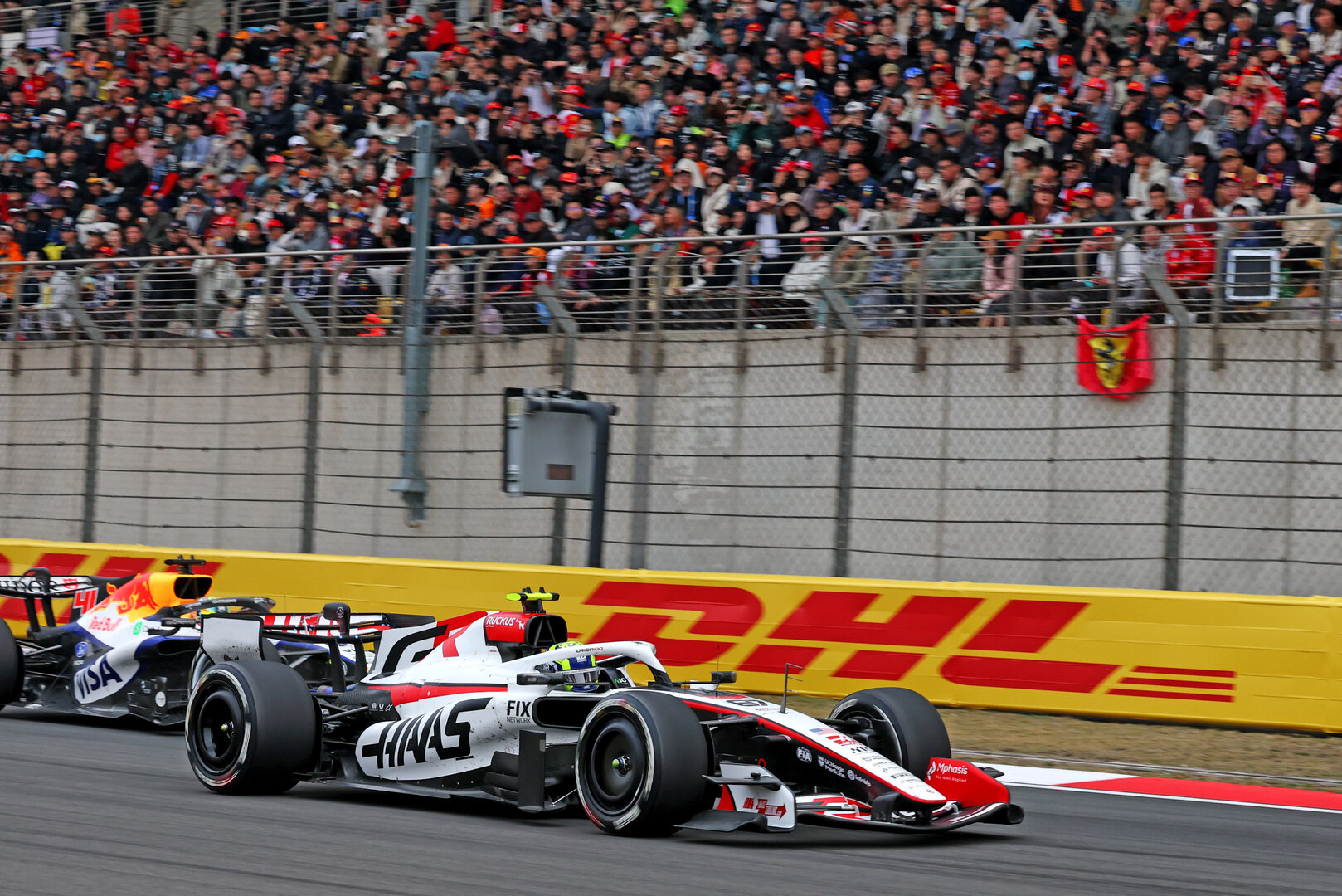 GP CINA, Oliver Bearman (GBR) Haas F1 Team VF-26.
15.03.2026. Formula 1 World Championship, Rd 2, Chinese Grand Prix, Shanghai, China, Gara Day.
- www.xpbimages.com, EMail: requests@xpbimages.com © Copyright: Bearne / XPB Images