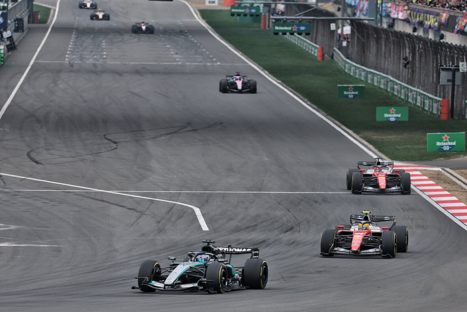 GP CINA, George Russell (GBR) Mercedes AMG Formula One Team W17.
15.03.2026. Formula 1 World Championship, Rd 2, Chinese Grand Prix, Shanghai, China, Gara Day.
- www.xpbimages.com, EMail: requests@xpbimages.com © Copyright: Moy / XPB Images