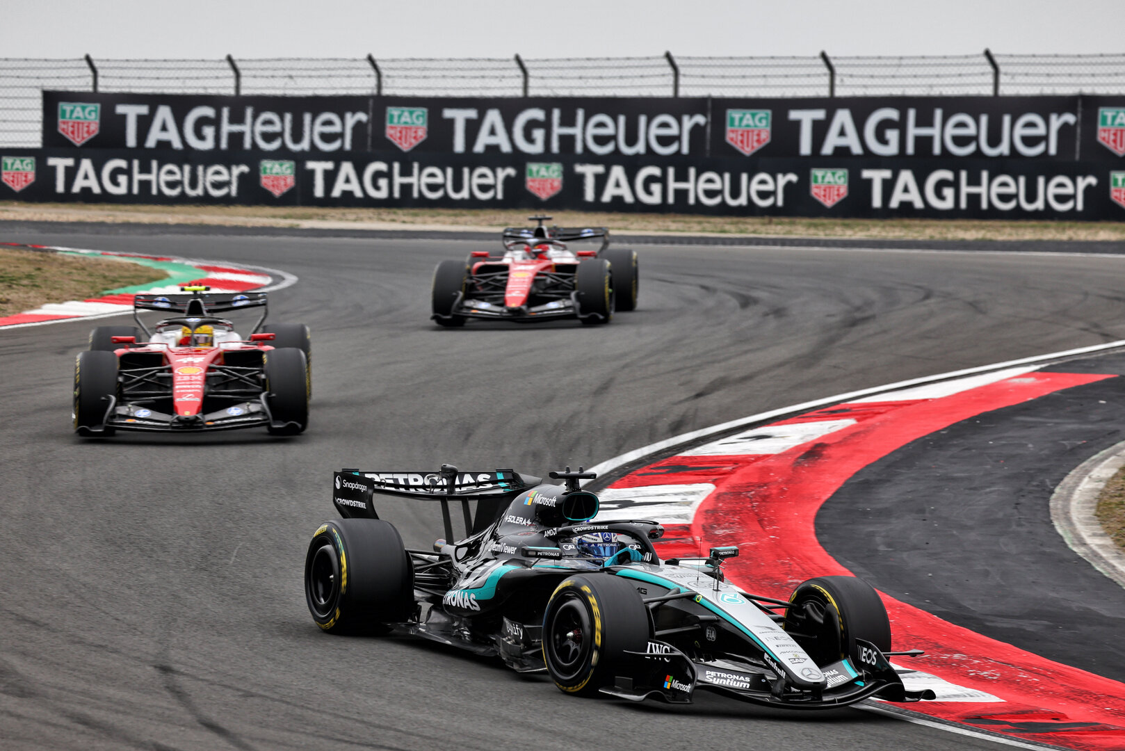 GP CINA, George Russell (GBR) Mercedes AMG Formula One Team W17.
15.03.2026. Formula 1 World Championship, Rd 2, Chinese Grand Prix, Shanghai, China, Gara Day.
- www.xpbimages.com, EMail: requests@xpbimages.com © Copyright: Patching / XPB Images