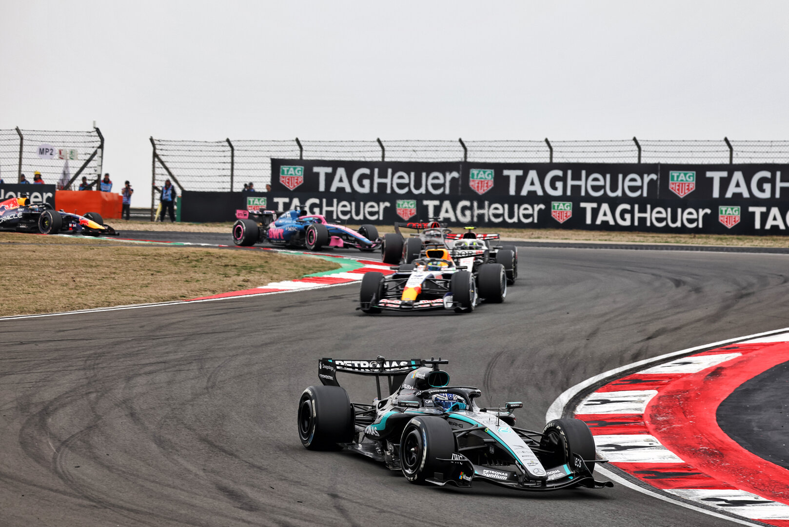 GP CINA, George Russell (GBR) Mercedes AMG Formula One Team W17.
15.03.2026. Formula 1 World Championship, Rd 2, Chinese Grand Prix, Shanghai, China, Gara Day.
 - www.xpbimages.com, EMail: requests@xpbimages.com © Copyright: Patching / XPB Images