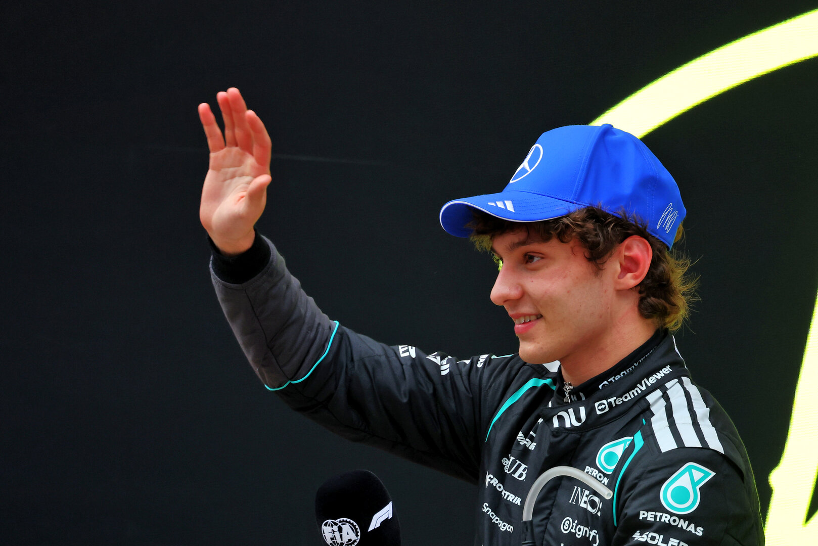 GP CINA, Gara winner Andrea Kimi Antonelli (ITA) Mercedes AMG Formula One Team celebrates in parc ferme.
15.03.2026. Formula 1 World Championship, Rd 2, Chinese Grand Prix, Shanghai, China, Gara Day.
- www.xpbimages.com, EMail: requests@xpbimages.com © Copyright: Patching / XPB Images