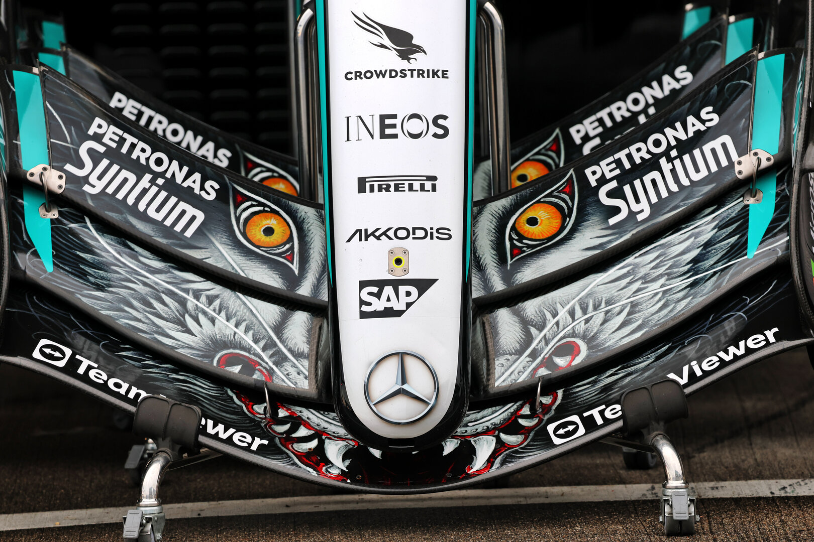 GP GIAPPONE, Mercedes AMG Formula One Team W17 front wings.
26.03.2026. Formula 1 World Championship, Rd 3, Japanese Grand Prix, Suzuka, Japan, Preparation Day.
- www.xpbimages.com, EMail: requests@xpbimages.com © Copyright: Batchelor / XPB Images