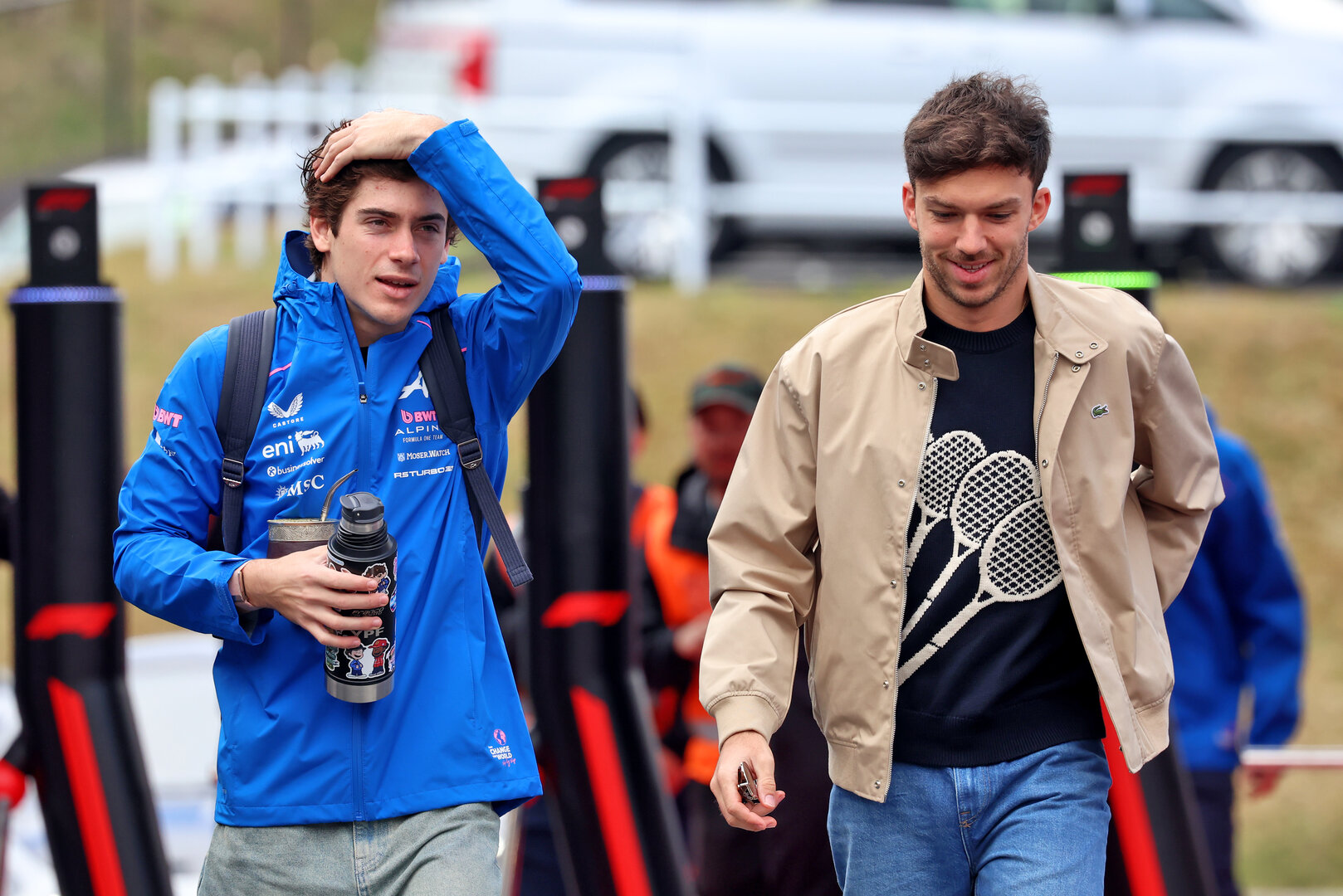 GP GIAPPONE, (L to R): Franco Colapinto (ARG) Alpine F1 Team with team mate Pierre Gasly (FRA) Alpine F1 Team.
26.03.2026. Formula 1 World Championship, Rd 3, Japanese Grand Prix, Suzuka, Japan, Preparation Day.
- www.xpbimages.com, EMail: requests@xpbimages.com © Copyright: Rew / XPB Images