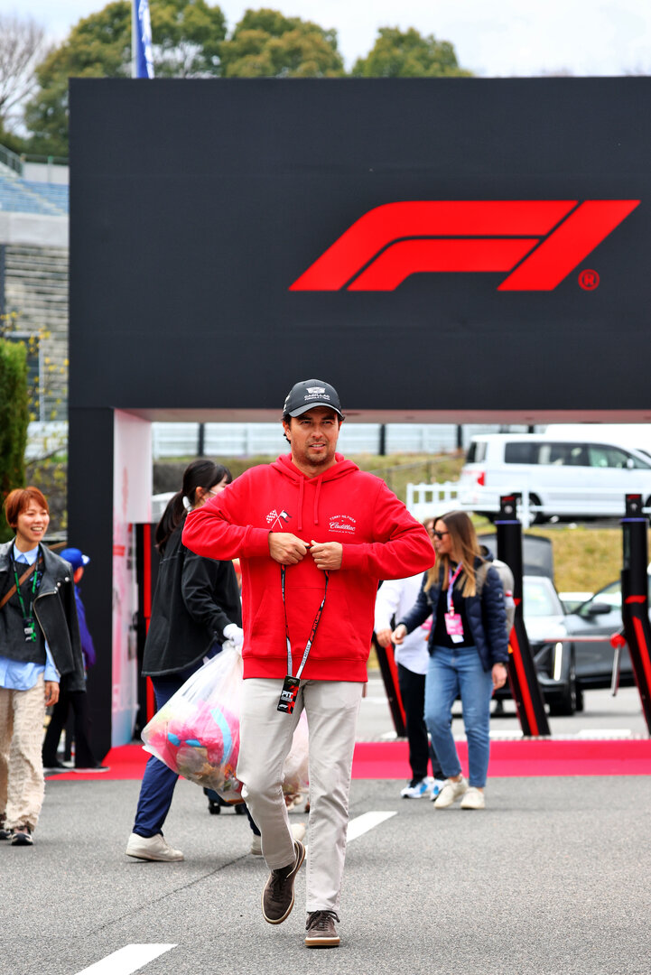 GP GIAPPONE, Sergio Perez (MEX) Cadillac Formula 1 Team.
26.03.2026. Formula 1 World Championship, Rd 3, Japanese Grand Prix, Suzuka, Japan, Preparation Day.
- www.xpbimages.com, EMail: requests@xpbimages.com © Copyright: Bearne / XPB Images