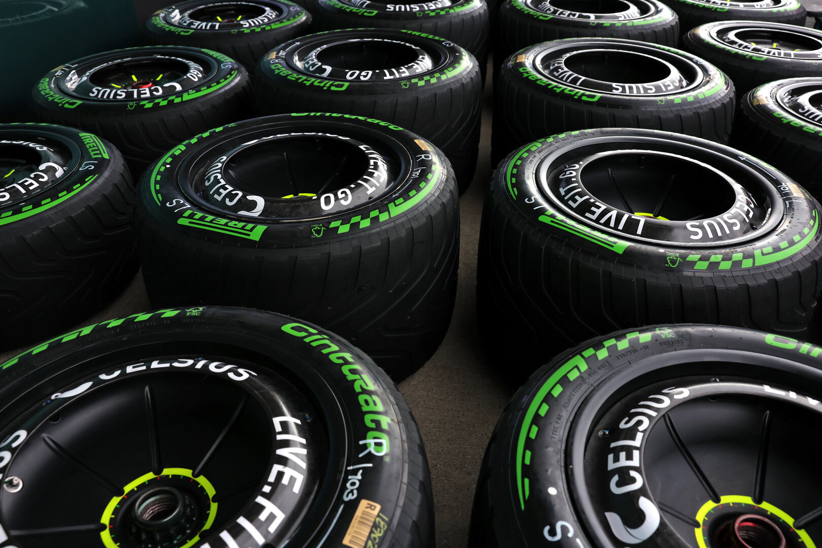 GP GIAPPONE, Pirelli wet tyres.
26.03.2026. Formula 1 World Championship, Rd 3, Japanese Grand Prix, Suzuka, Japan, Preparation Day.
- www.xpbimages.com, EMail: requests@xpbimages.com © Copyright: Rew / XPB Images