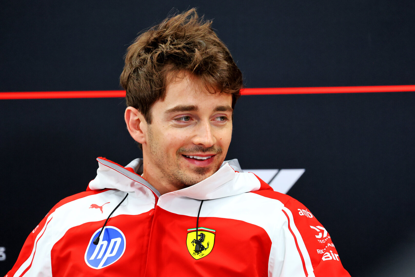 GP GIAPPONE, Charles Leclerc (MON) Ferrari in the FIA Press Conference.
26.03.2026. Formula 1 World Championship, Rd 3, Japanese Grand Prix, Suzuka, Japan, Preparation Day.
- www.xpbimages.com, EMail: requests@xpbimages.com © Copyright: Bearne / XPB Images