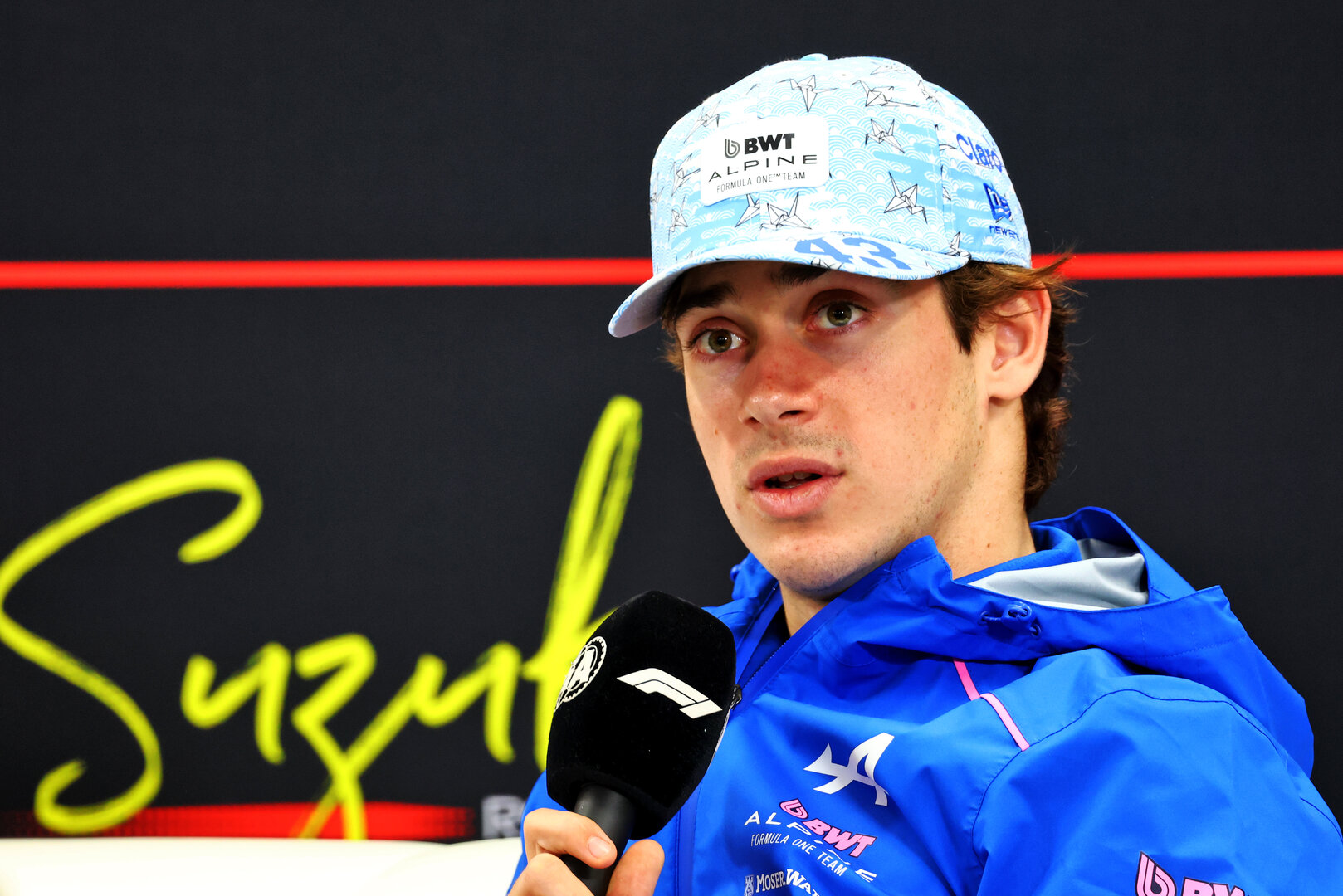 GP GIAPPONE, Franco Colapinto (ARG) Alpine F1 Team in the FIA Press Conference.
26.03.2026. Formula 1 World Championship, Rd 3, Japanese Grand Prix, Suzuka, Japan, Preparation Day.
- www.xpbimages.com, EMail: requests@xpbimages.com © Copyright: Bearne / XPB Images