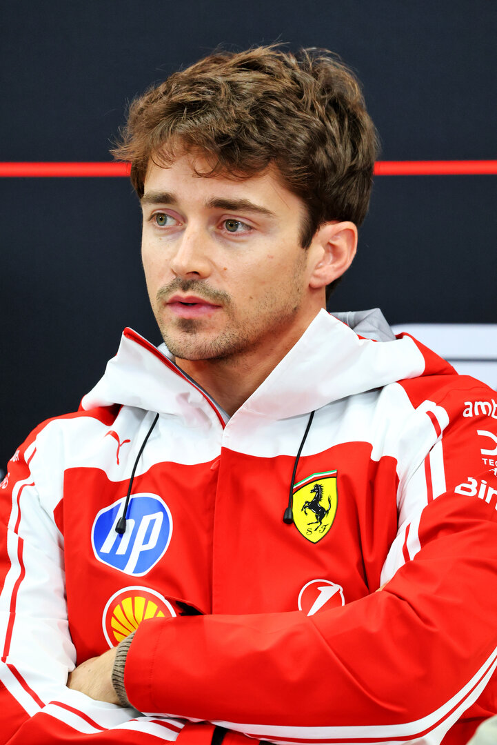 GP GIAPPONE, Charles Leclerc (MON) Ferrari in the FIA Press Conference.
26.03.2026. Formula 1 World Championship, Rd 3, Japanese Grand Prix, Suzuka, Japan, Preparation Day.
- www.xpbimages.com, EMail: requests@xpbimages.com © Copyright: Bearne / XPB Images