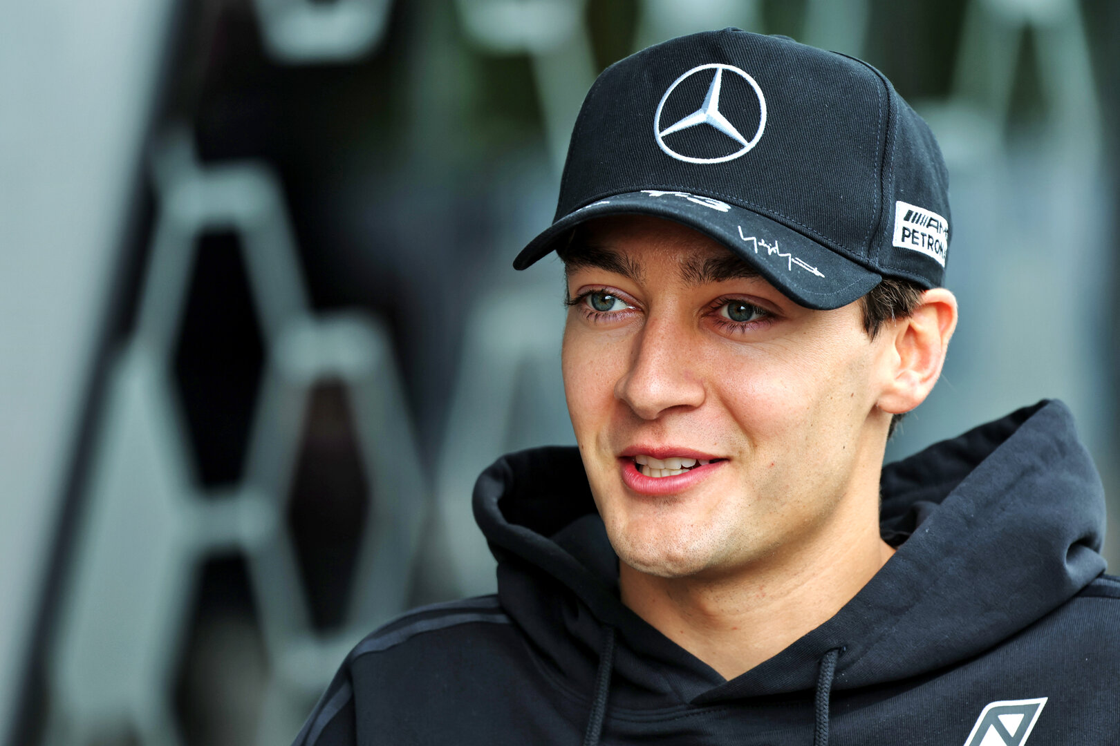 GP GIAPPONE, George Russell (GBR) Mercedes AMG Formula One Team.
26.03.2026. Formula 1 World Championship, Rd 3, Japanese Grand Prix, Suzuka, Japan, Preparation Day.
- www.xpbimages.com, EMail: requests@xpbimages.com © Copyright: Batchelor / XPB Images