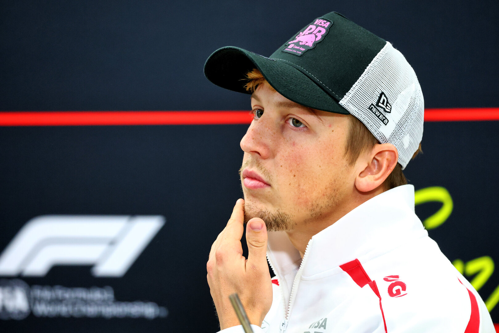 GP GIAPPONE, Liam Lawson (NZL) Racing Bulls Formula One Team in the FIA Press Conference.
26.03.2026. Formula 1 World Championship, Rd 3, Japanese Grand Prix, Suzuka, Japan, Preparation Day.
- www.xpbimages.com, EMail: requests@xpbimages.com © Copyright: Bearne / XPB Images