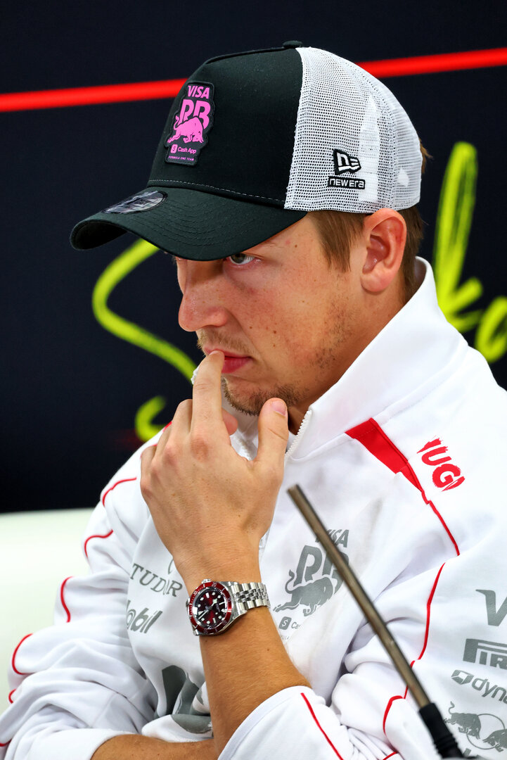 GP GIAPPONE, Liam Lawson (NZL) Racing Bulls Formula One Team in the FIA Press Conference.
26.03.2026. Formula 1 World Championship, Rd 3, Japanese Grand Prix, Suzuka, Japan, Preparation Day.
- www.xpbimages.com, EMail: requests@xpbimages.com © Copyright: Bearne / XPB Images