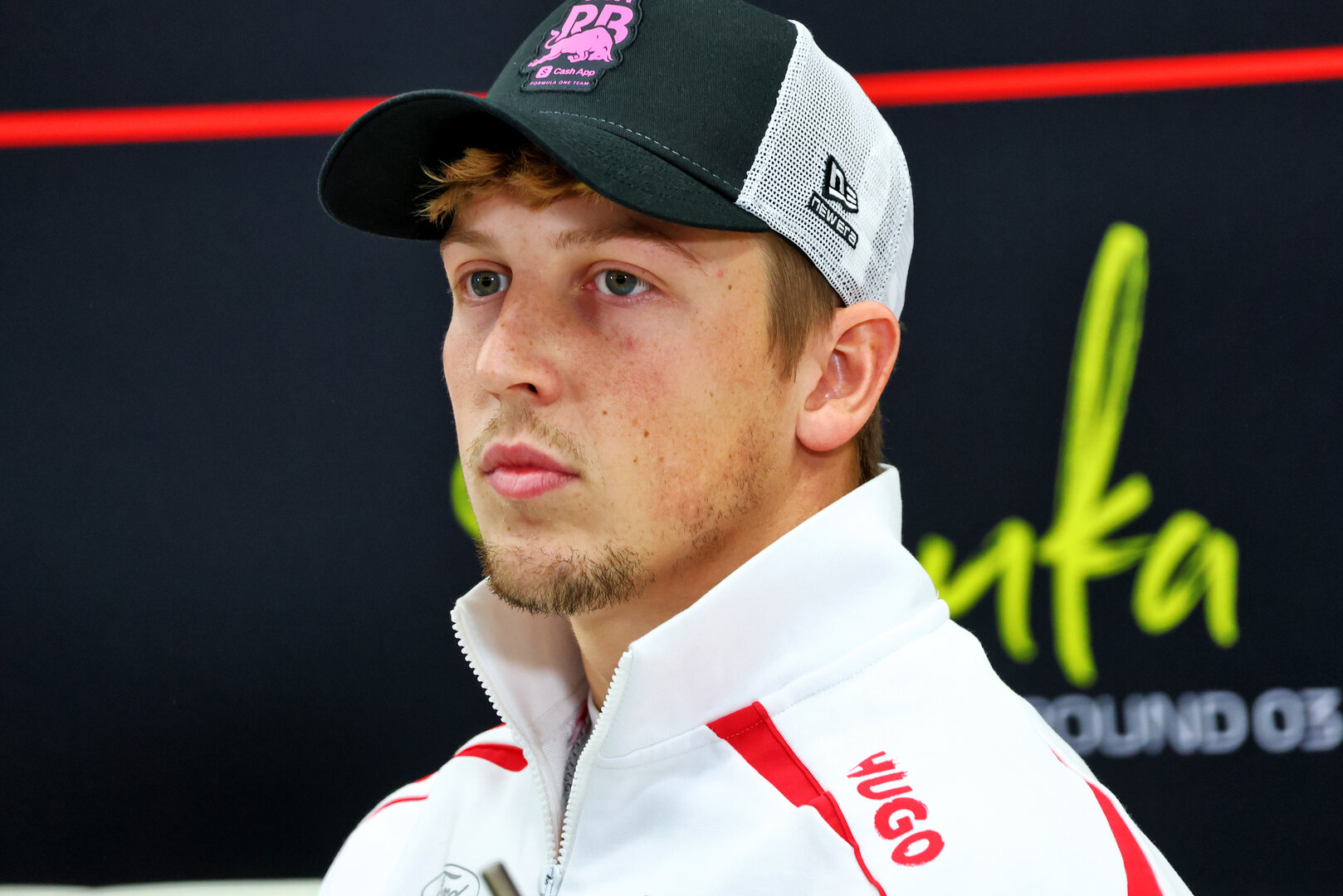 GP GIAPPONE, Liam Lawson (NZL) Racing Bulls Formula One Team in the FIA Press Conference.
26.03.2026. Formula 1 World Championship, Rd 3, Japanese Grand Prix, Suzuka, Japan, Preparation Day.
- www.xpbimages.com, EMail: requests@xpbimages.com © Copyright: Bearne / XPB Images