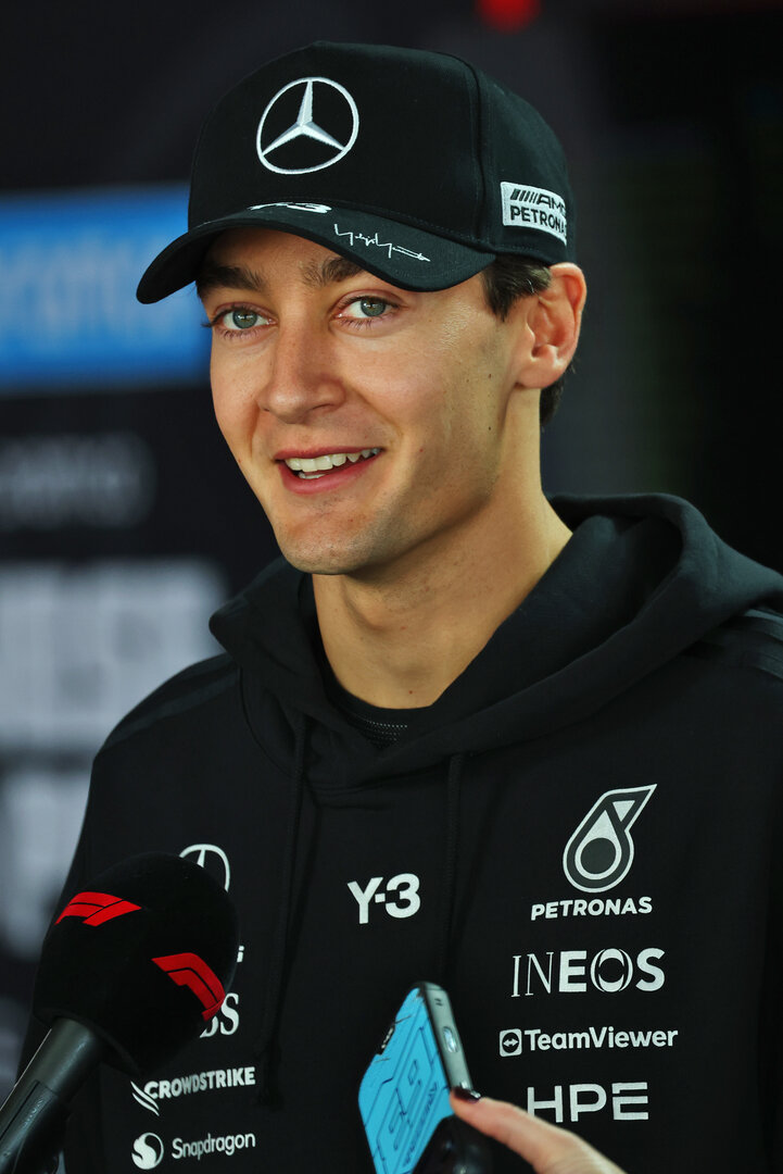 GP GIAPPONE, George Russell (GBR) Mercedes AMG Formula One Team.
26.03.2026. Formula 1 World Championship, Rd 3, Japanese Grand Prix, Suzuka, Japan, Preparation Day.
- www.xpbimages.com, EMail: requests@xpbimages.com © Copyright: Bearne / XPB Images