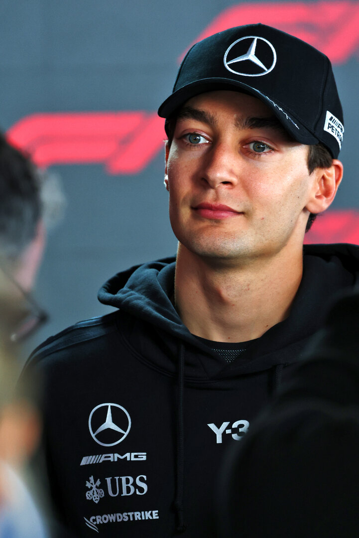 GP GIAPPONE, George Russell (GBR) Mercedes AMG Formula One Team.
26.03.2026. Formula 1 World Championship, Rd 3, Japanese Grand Prix, Suzuka, Japan, Preparation Day.
- www.xpbimages.com, EMail: requests@xpbimages.com © Copyright: Bearne / XPB Images