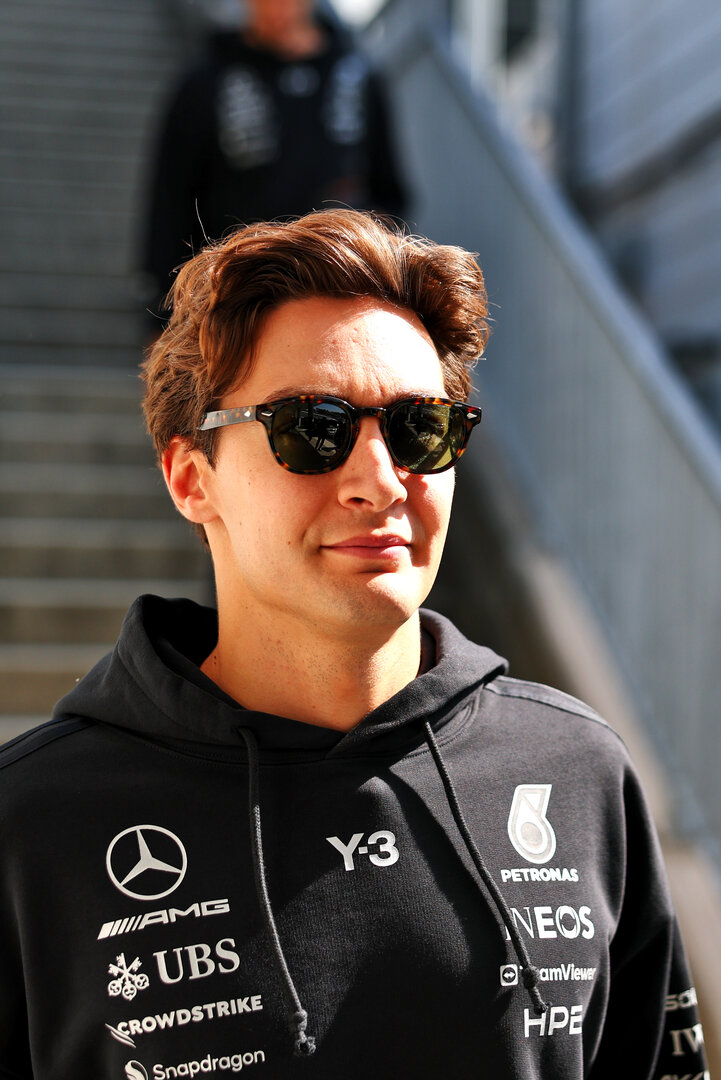 GP GIAPPONE, George Russell (GBR) Mercedes AMG Formula One Team.
27.03.2026. Formula 1 World Championship, Rd 3, Japanese Grand Prix, Suzuka, Japan, Practice Day.
- www.xpbimages.com, EMail: requests@xpbimages.com © Copyright: Bearne / XPB Images