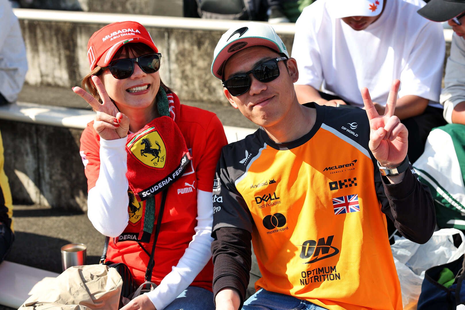 GP GIAPPONE, Circuit Atmosfera - Fans in the grandstand.
27.03.2026. Formula 1 World Championship, Rd 3, Japanese Grand Prix, Suzuka, Japan, Practice Day.
 - www.xpbimages.com, EMail: requests@xpbimages.com © Copyright: Rew / XPB Images