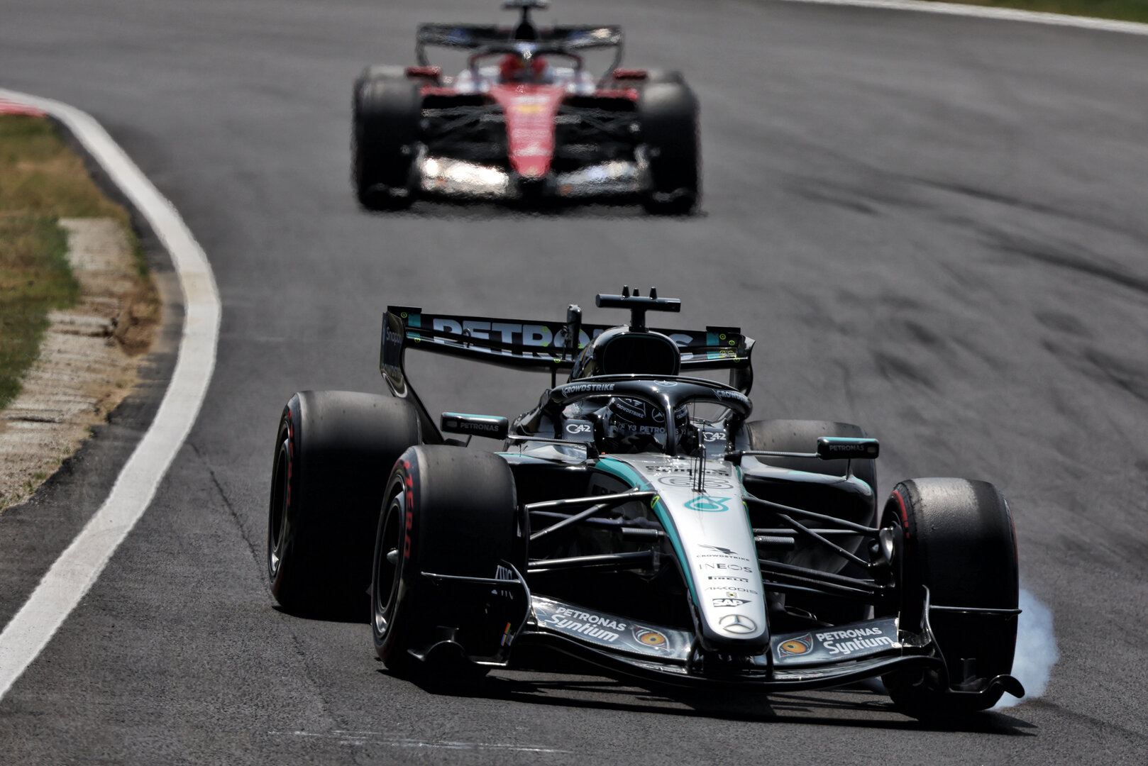 GP GIAPPONE, George Russell (GBR) Mercedes AMG Formula One Team W17.
28.03.2026. Formula 1 World Championship, Rd 3, Japanese Grand Prix, Suzuka, Japan, Qualifiche Day.
 - www.xpbimages.com, EMail: requests@xpbimages.com © Copyright: Rew / XPB Images