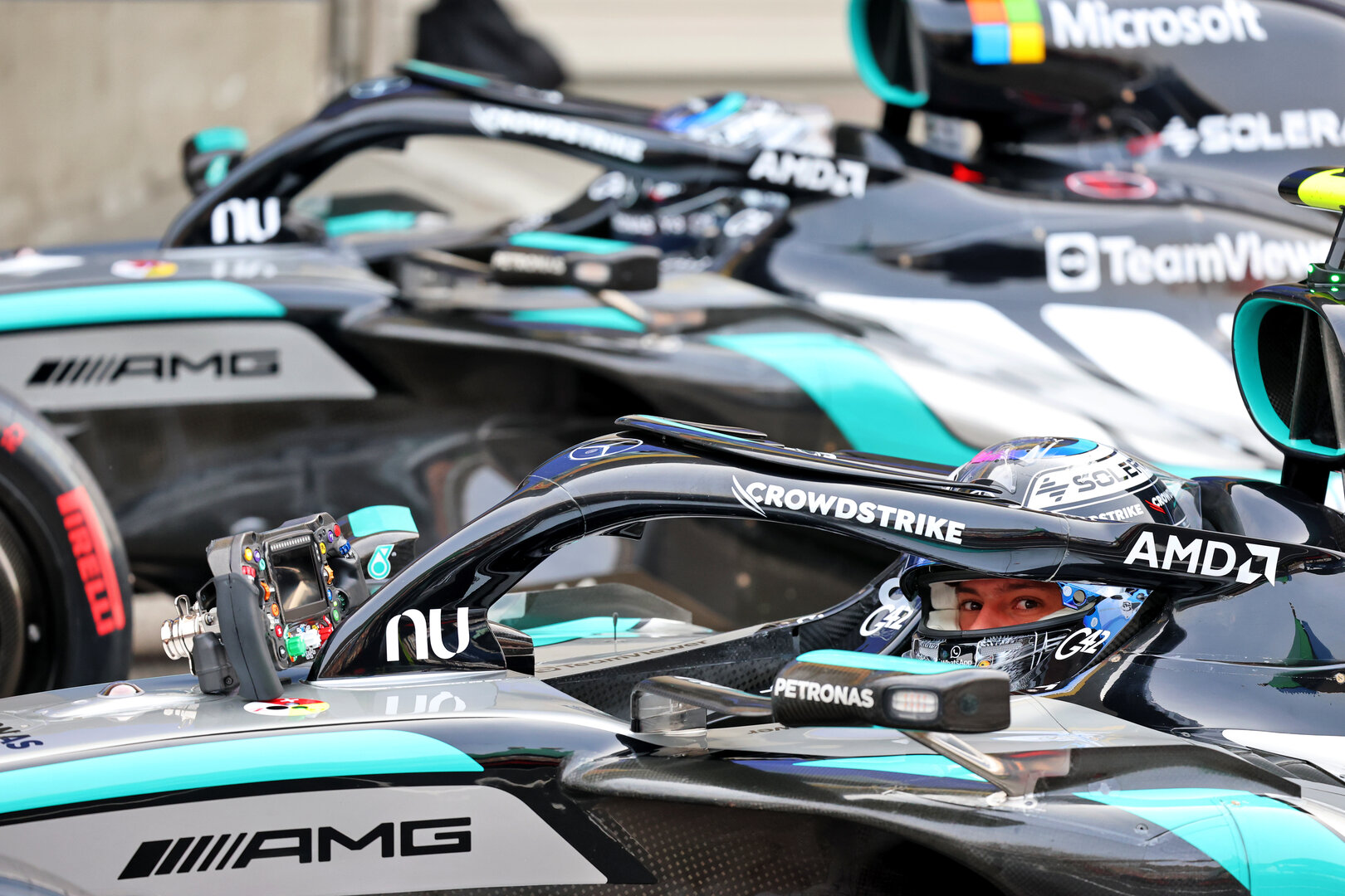 GP GIAPPONE, Pole sitter Andrea Kimi Antonelli (ITA) Mercedes AMG Formula One Team W17 in qualifying parc ferme.
28.03.2026. Formula 1 World Championship, Rd 3, Japanese Grand Prix, Suzuka, Japan, Qualifiche Day.
- www.xpbimages.com, EMail: requests@xpbimages.com © Copyright: Batchelor / XPB Images