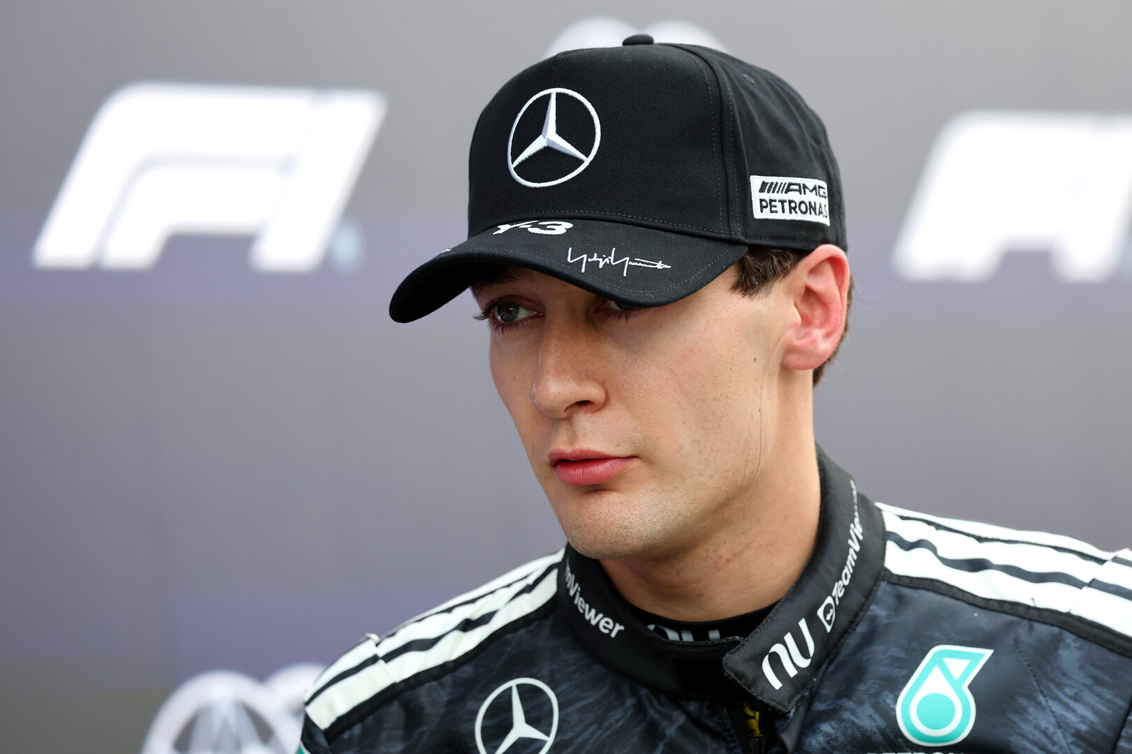 GP GIAPPONE, George Russell (GBR) Mercedes AMG Formula One Team in qualifying parc ferme.
28.03.2026. Formula 1 World Championship, Rd 3, Japanese Grand Prix, Suzuka, Japan, Qualifiche Day.
- www.xpbimages.com, EMail: requests@xpbimages.com © Copyright: Charniaux / XPB Images