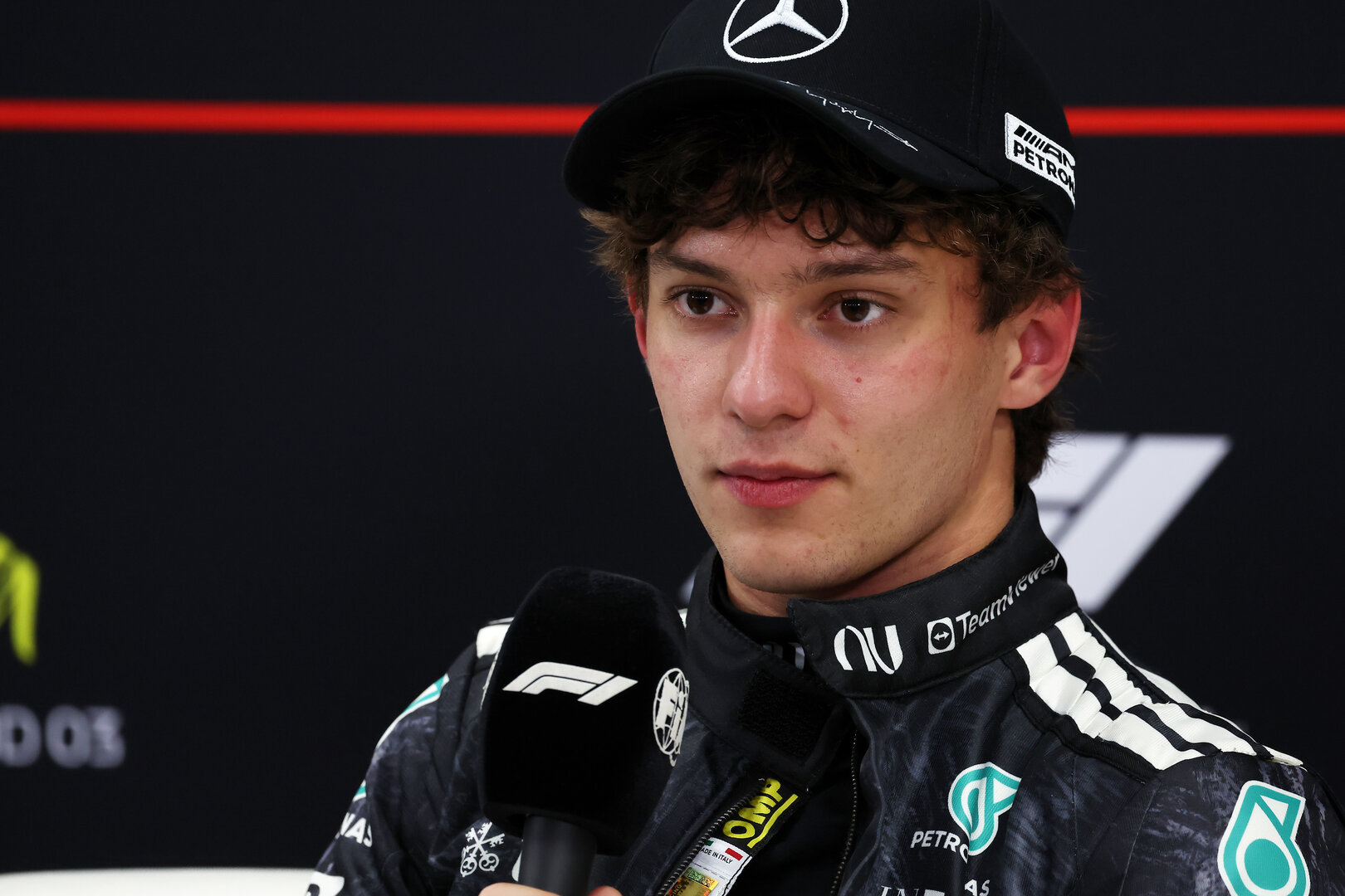 GP GIAPPONE, Andrea Kimi Antonelli (ITA) Mercedes AMG Formula One Team in the post qualifying FIA Press Conference.
28.03.2026. Formula 1 World Championship, Rd 3, Japanese Grand Prix, Suzuka, Japan, Qualifiche Day.
 - www.xpbimages.com, EMail: requests@xpbimages.com © Copyright: Rew / XPB Images