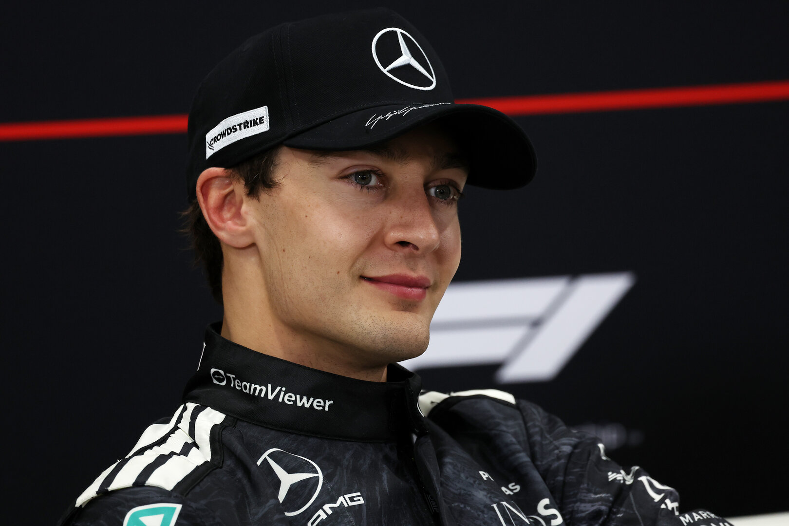 GP GIAPPONE, George Russell (GBR) Mercedes AMG Formula One Team in the post qualifying FIA Press Conference.
28.03.2026. Formula 1 World Championship, Rd 3, Japanese Grand Prix, Suzuka, Japan, Qualifiche Day.
- www.xpbimages.com, EMail: requests@xpbimages.com © Copyright: Rew / XPB Images