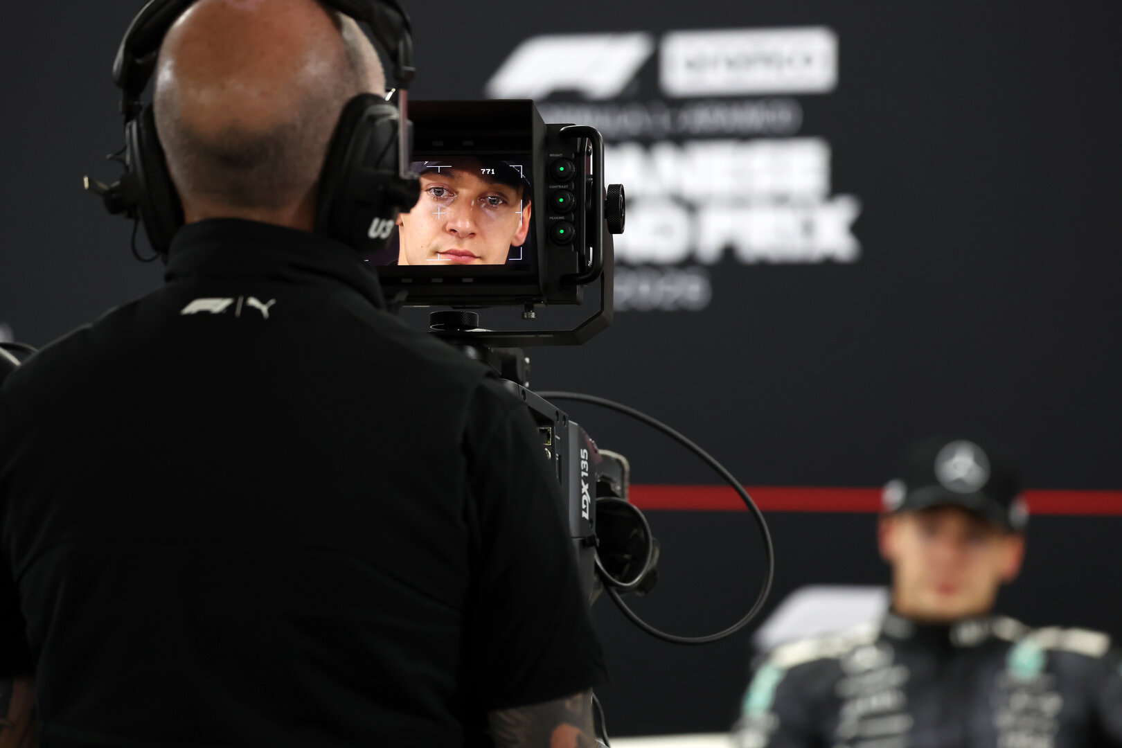 GP GIAPPONE, George Russell (GBR) Mercedes AMG Formula One Team in the post qualifying FIA Press Conference.
28.03.2026. Formula 1 World Championship, Rd 3, Japanese Grand Prix, Suzuka, Japan, Qualifiche Day.
- www.xpbimages.com, EMail: requests@xpbimages.com © Copyright: Rew / XPB Images