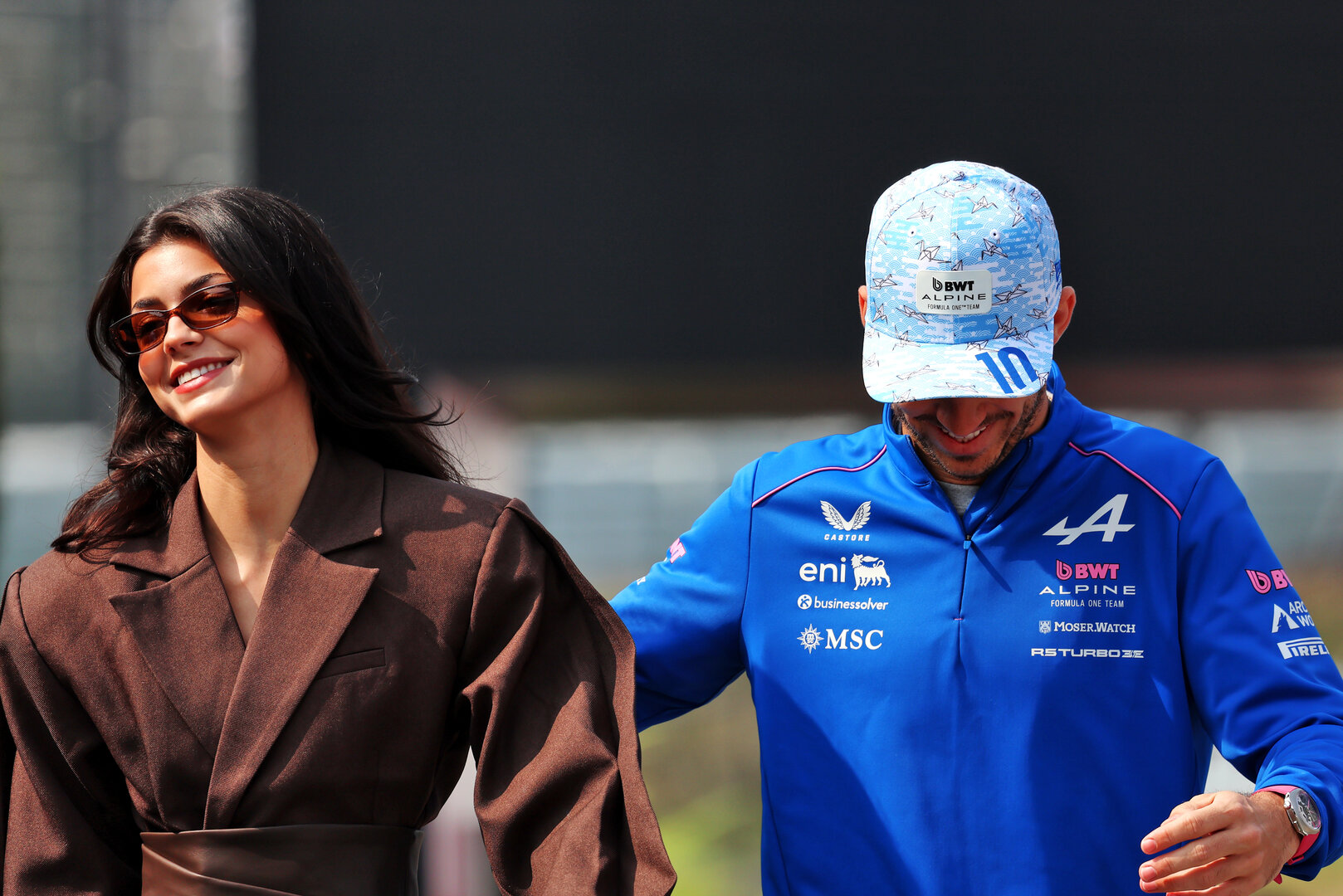 GP GIAPPONE, (L to R): Kika Cerqueira Gomes (POR) with her boyfriend Pierre Gasly (FRA) Alpine F1 Team.
29.03.2026. Formula 1 World Championship, Rd 3, Japanese Grand Prix, Suzuka, Japan, Gara Day.
- www.xpbimages.com, EMail: requests@xpbimages.com © Copyright: Rew / XPB Images