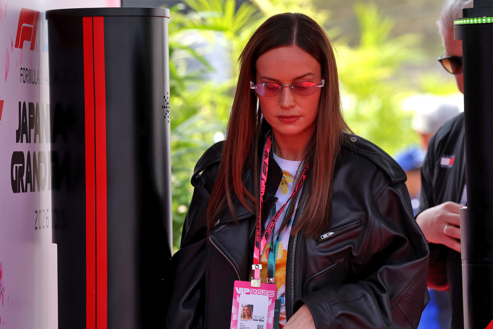 GP GIAPPONE, Brie Larson (USA) Actress.
29.03.2026. Formula 1 World Championship, Rd 3, Japanese Grand Prix, Suzuka, Japan, Gara Day.
 - www.xpbimages.com, EMail: requests@xpbimages.com © Copyright: Rew / XPB Images