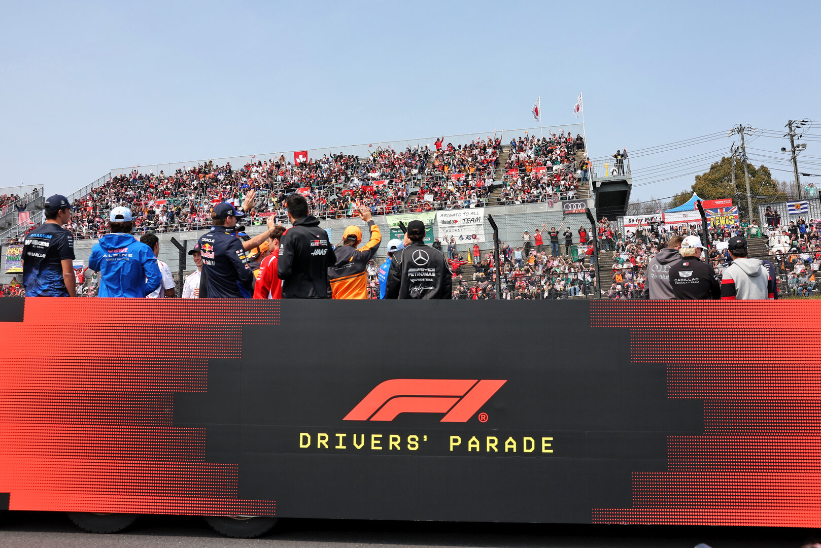 GP GIAPPONE, Drivers' Parade.
29.03.2026. Formula 1 World Championship, Rd 3, Japanese Grand Prix, Suzuka, Japan, Gara Day.
- www.xpbimages.com, EMail: requests@xpbimages.com © Copyright: Batchelor / XPB Images