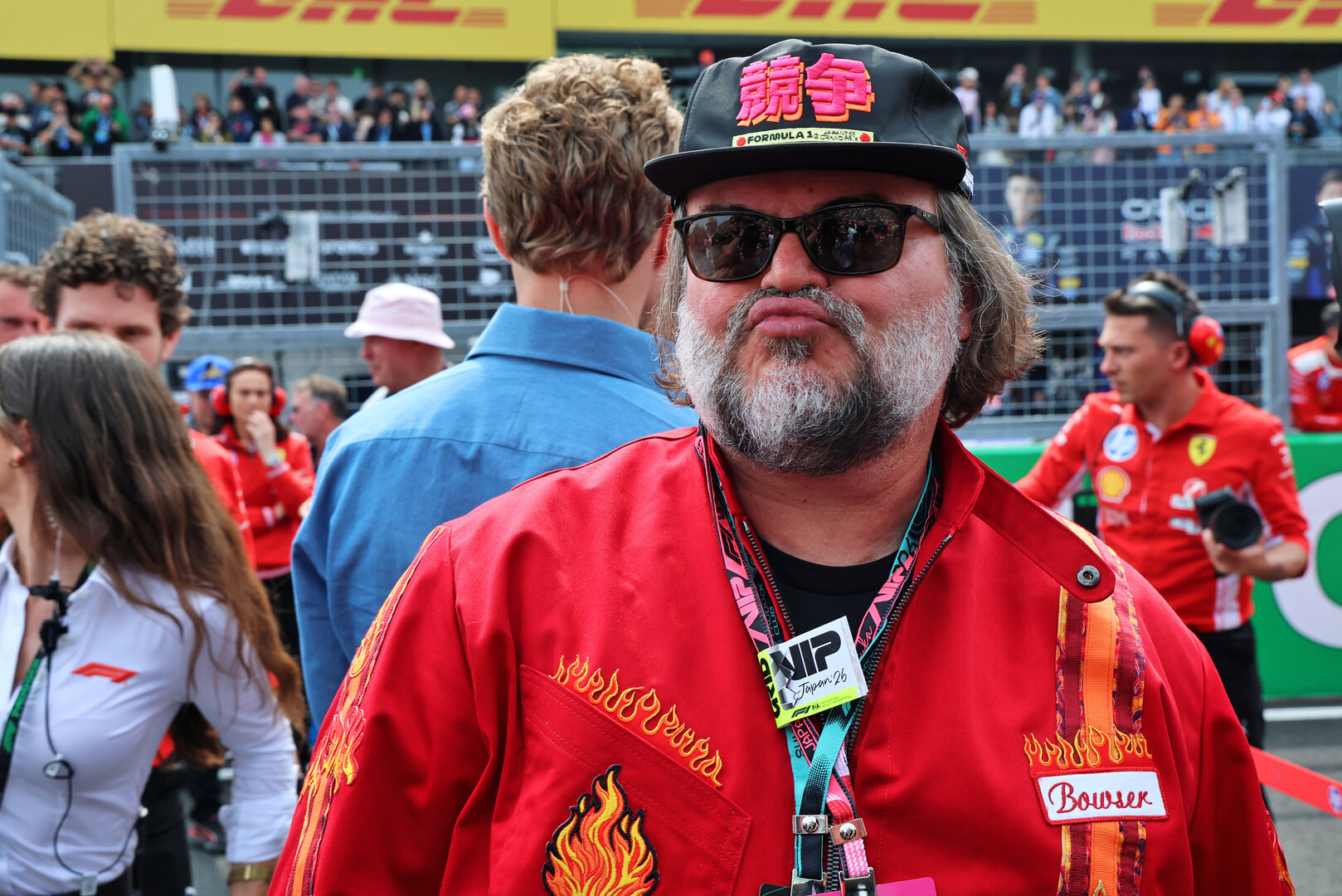 GP GIAPPONE, Jack Black (USA) Actor on the grid.
29.03.2026. Formula 1 World Championship, Rd 3, Japanese Grand Prix, Suzuka, Japan, Gara Day.
- www.xpbimages.com, EMail: requests@xpbimages.com © Copyright: Batchelor / XPB Images