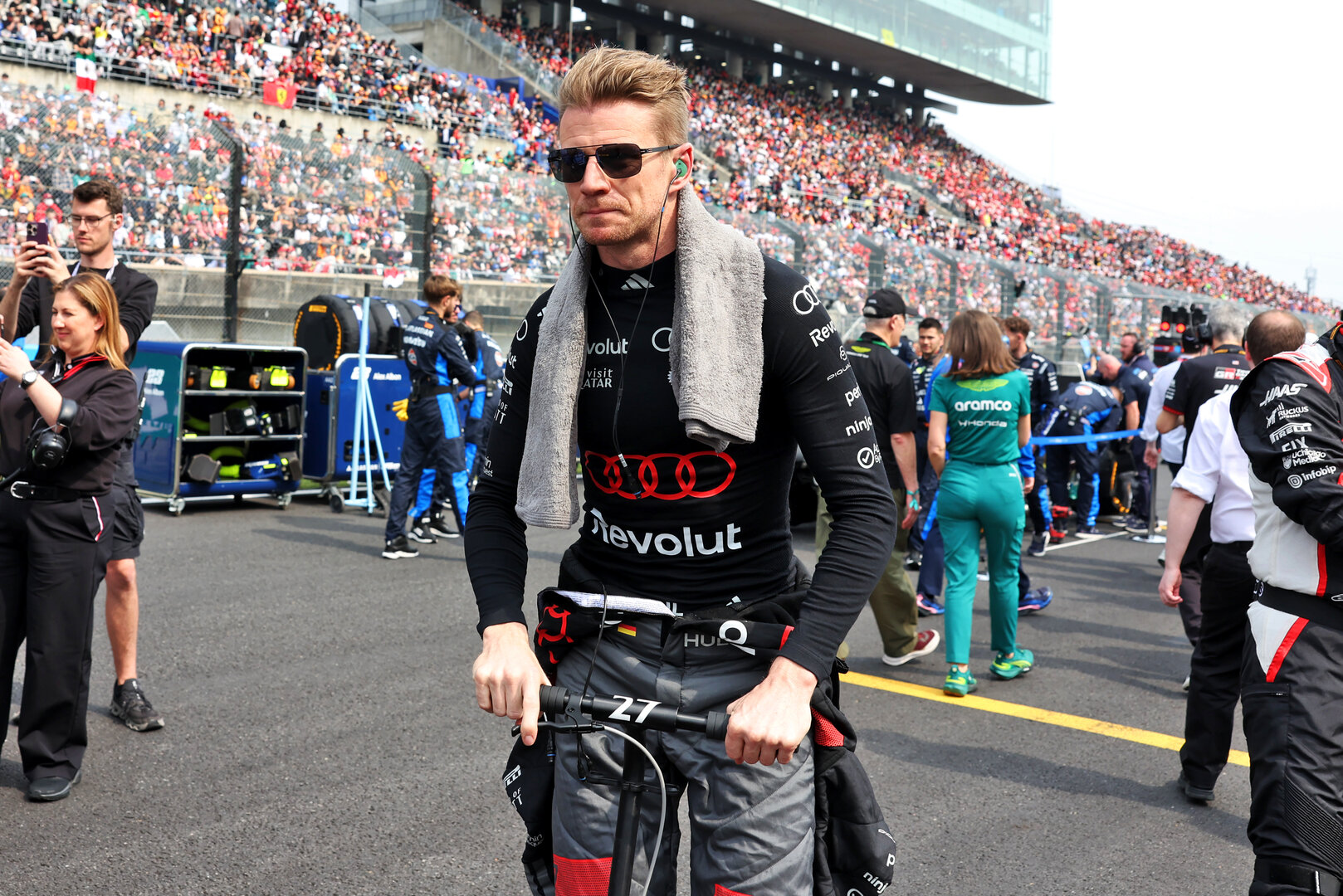 GP GIAPPONE, Nico Hulkenberg (GER) Audi F1 Team on the grid.
29.03.2026. Formula 1 World Championship, Rd 3, Japanese Grand Prix, Suzuka, Japan, Gara Day.
- www.xpbimages.com, EMail: requests@xpbimages.com © Copyright: Rew / XPB Images