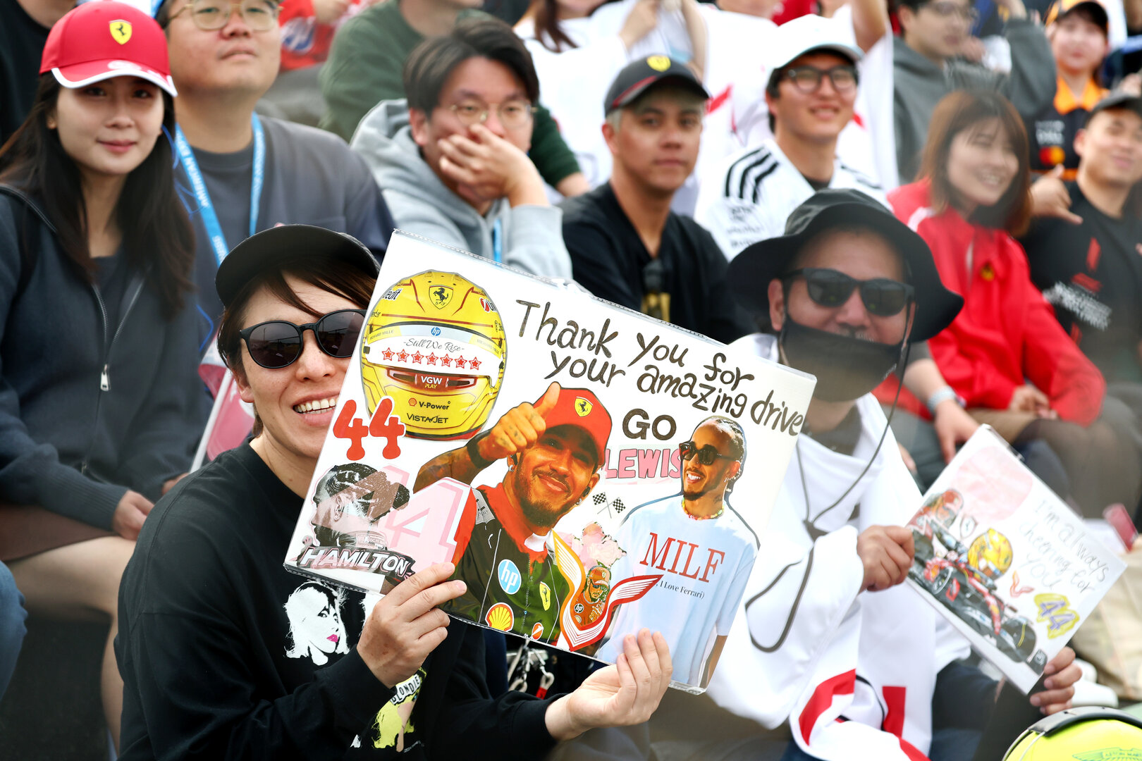 GP GIAPPONE, Circuit Atmosfera - fans in the grandstand.
29.03.2026. Formula 1 World Championship, Rd 3, Japanese Grand Prix, Suzuka, Japan, Gara Day.
- www.xpbimages.com, EMail: requests@xpbimages.com © Copyright: Bearne / XPB Images