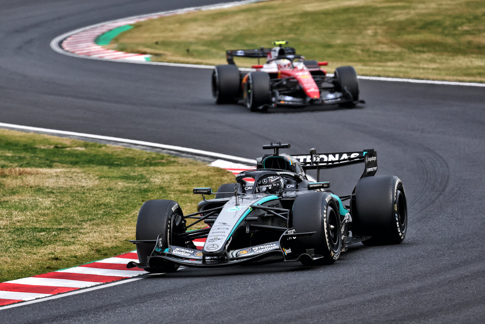 GP GIAPPONE, George Russell (GBR) Mercedes AMG Formula One Team W17.
29.03.2026. Formula 1 World Championship, Rd 3, Japanese Grand Prix, Suzuka, Japan, Gara Day.
- www.xpbimages.com, EMail: requests@xpbimages.com © Copyright: Bearne / XPB Images