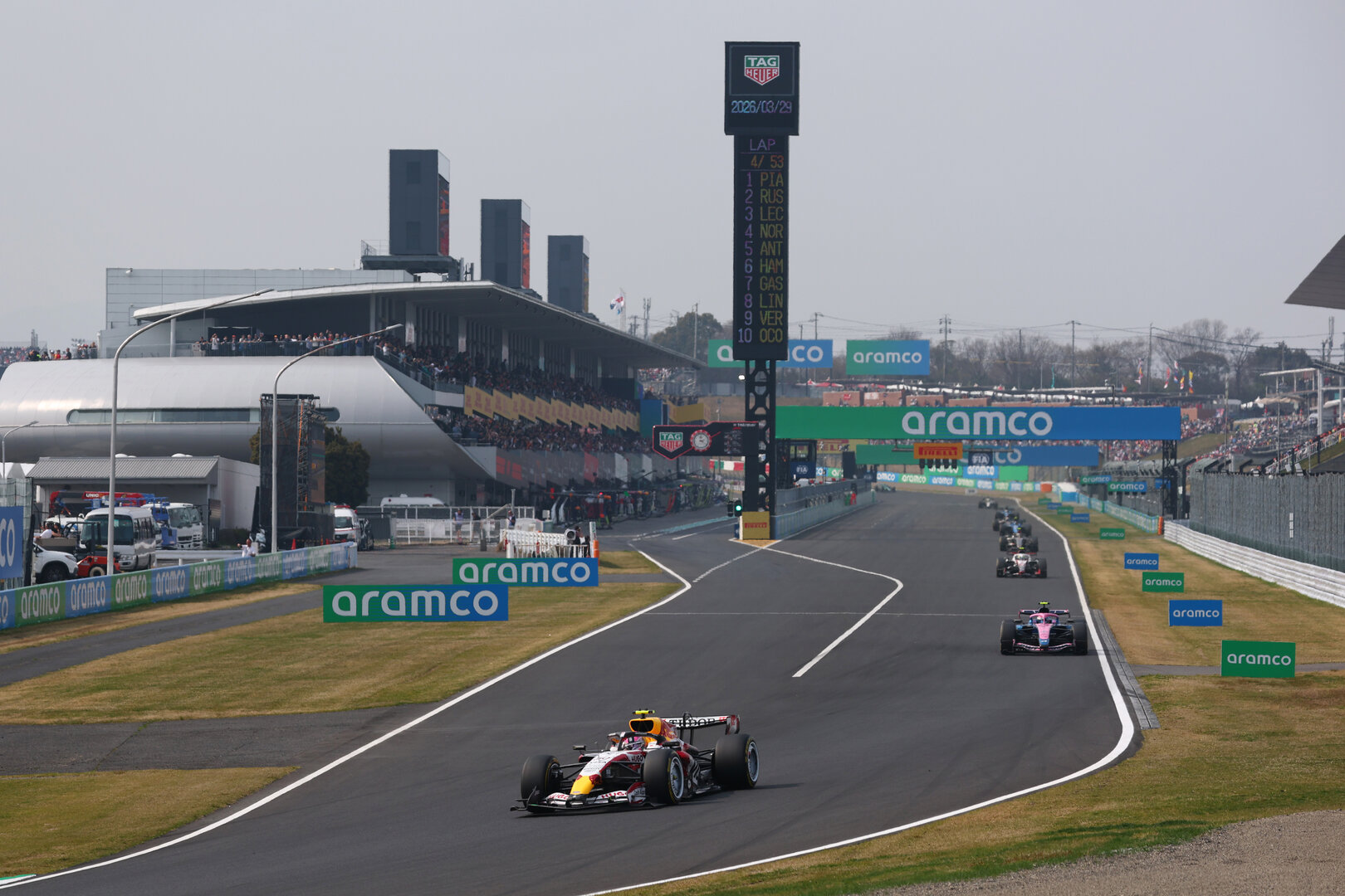 GP GIAPPONE, Liam Lawson (NZL) Racing Bulls Formula One Team VCARB 03.
29.03.2026. Formula 1 World Championship, Rd 3, Japanese Grand Prix, Suzuka, Japan, Gara Day.
- www.xpbimages.com, EMail: requests@xpbimages.com © Copyright: Bearne / XPB Images