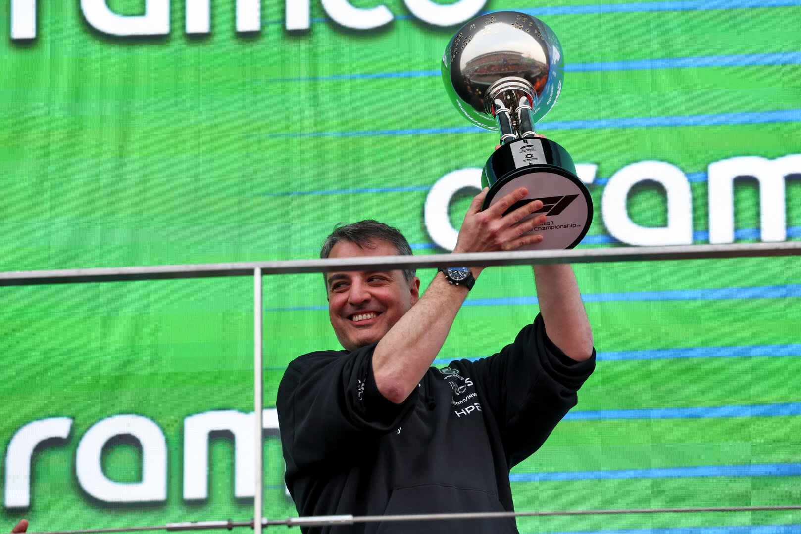 GP GIAPPONE, Giacomo Tortora (ITA) Mercedes AMG F1 Formula One Team Director of Car Design celebrates on the podium.
29.03.2026. Formula 1 World Championship, Rd 3, Japanese Grand Prix, Suzuka, Japan, Gara Day.
- www.xpbimages.com, EMail: requests@xpbimages.com © Copyright: Rew / XPB Images