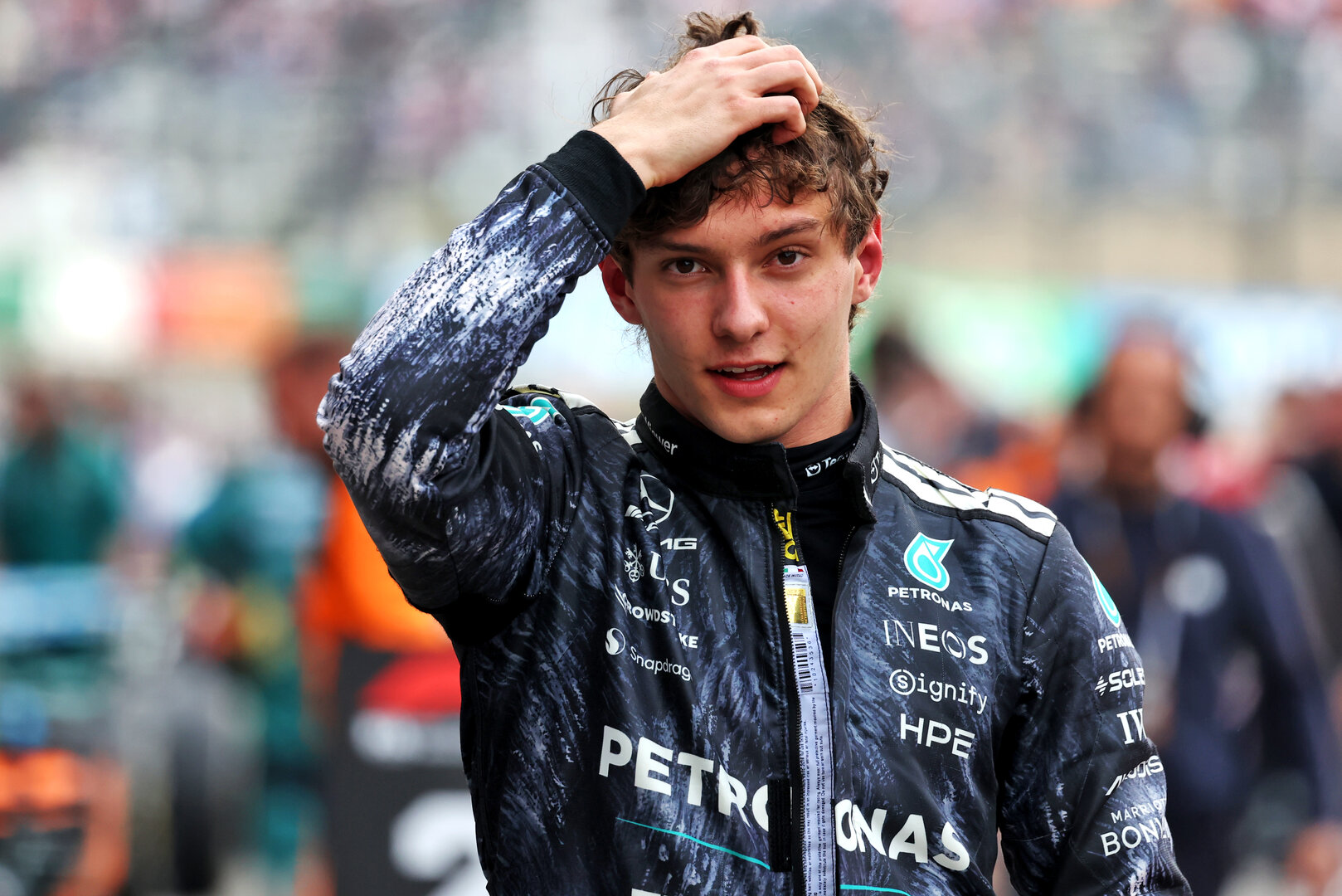 GP GIAPPONE, Gara winner Andrea Kimi Antonelli (ITA) Mercedes AMG Formula One Team in parc ferme.
29.03.2026. Formula 1 World Championship, Rd 3, Japanese Grand Prix, Suzuka, Japan, Gara Day.
- www.xpbimages.com, EMail: requests@xpbimages.com © Copyright: Rew / XPB Images