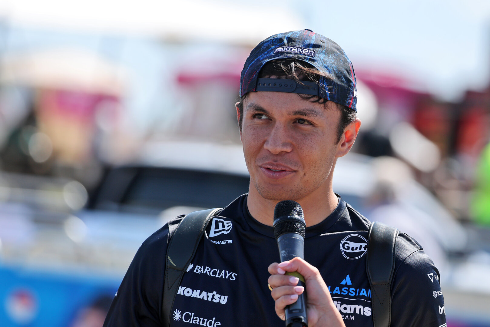 GP GRAN BRETAGNA, Alexander Albon (THA) Williams F1 Team.
02.07.2026. Formula 1 World Championship, Rd 9, British Grand Prix, Silverstone, England, Preparation Day.
- www.xpbimages.com, EMail: requests@xpbimages.com © Copyright: Moy / XPB Images