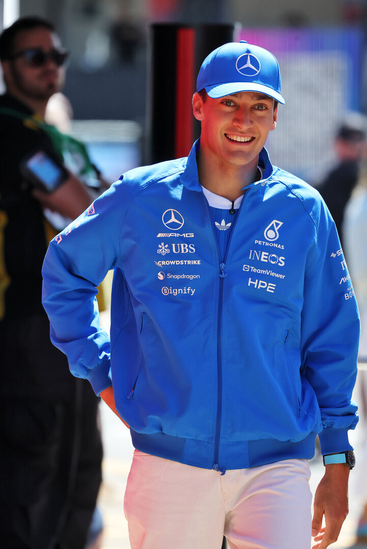 GP GRAN BRETAGNA, George Russell (GBR) Mercedes AMG Formula One Team.
02.07.2026. Formula 1 World Championship, Rd 9, British Grand Prix, Silverstone, England, Preparation Day.
- www.xpbimages.com, EMail: requests@xpbimages.com © Copyright: Dunbar / XPB Images