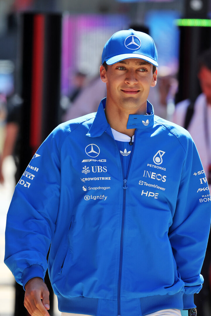 GP GRAN BRETAGNA, George Russell (GBR) Mercedes AMG Formula One Team.
02.07.2026. Formula 1 World Championship, Rd 9, British Grand Prix, Silverstone, England, Preparation Day.
- www.xpbimages.com, EMail: requests@xpbimages.com © Copyright: Dunbar / XPB Images