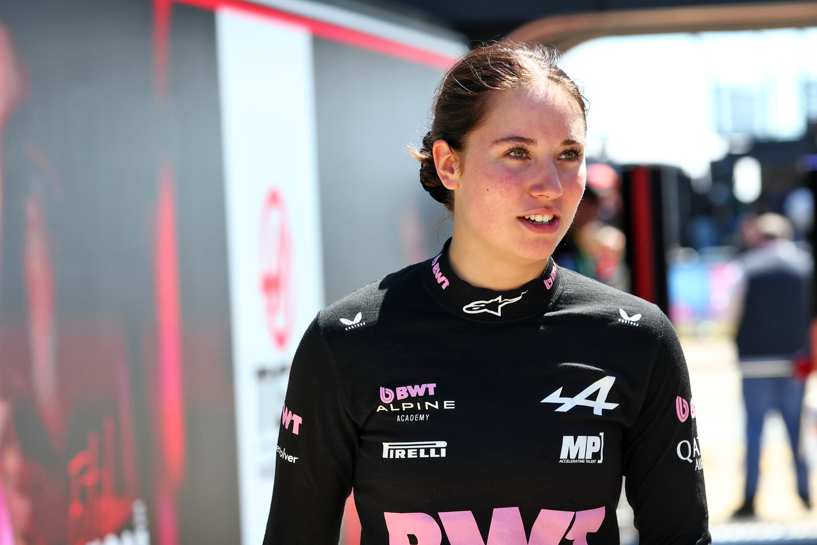 GP GRAN BRETAGNA, Nina Gademan (NLD) Alpine Academy Driver.
02.07.2026. Formula 1 World Championship, Rd 9, British Grand Prix, Silverstone, England, Preparation Day.
- www.xpbimages.com, EMail: requests@xpbimages.com © Copyright: Bearne / XPB Images