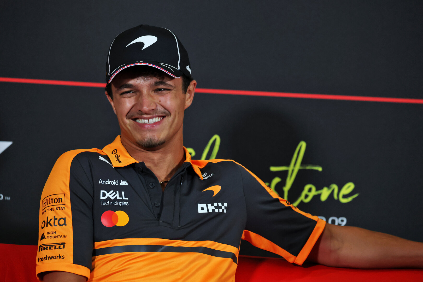 GP GRAN BRETAGNA, Lando Norris (GBR) McLaren F1 Team in the FIA Press Conference.
02.07.2026. Formula 1 World Championship, Rd 9, British Grand Prix, Silverstone, England, Preparation Day.
- www.xpbimages.com, EMail: requests@xpbimages.com © Copyright: Moy / XPB Images