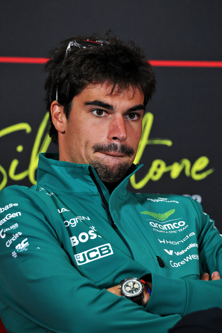 GP GRAN BRETAGNA, Lance Stroll (CDN) Aston Martin F1 Team in the FIA Press Conference.
02.07.2026. Formula 1 World Championship, Rd 9, British Grand Prix, Silverstone, England, Preparation Day.
- www.xpbimages.com, EMail: requests@xpbimages.com © Copyright: Moy / XPB Images