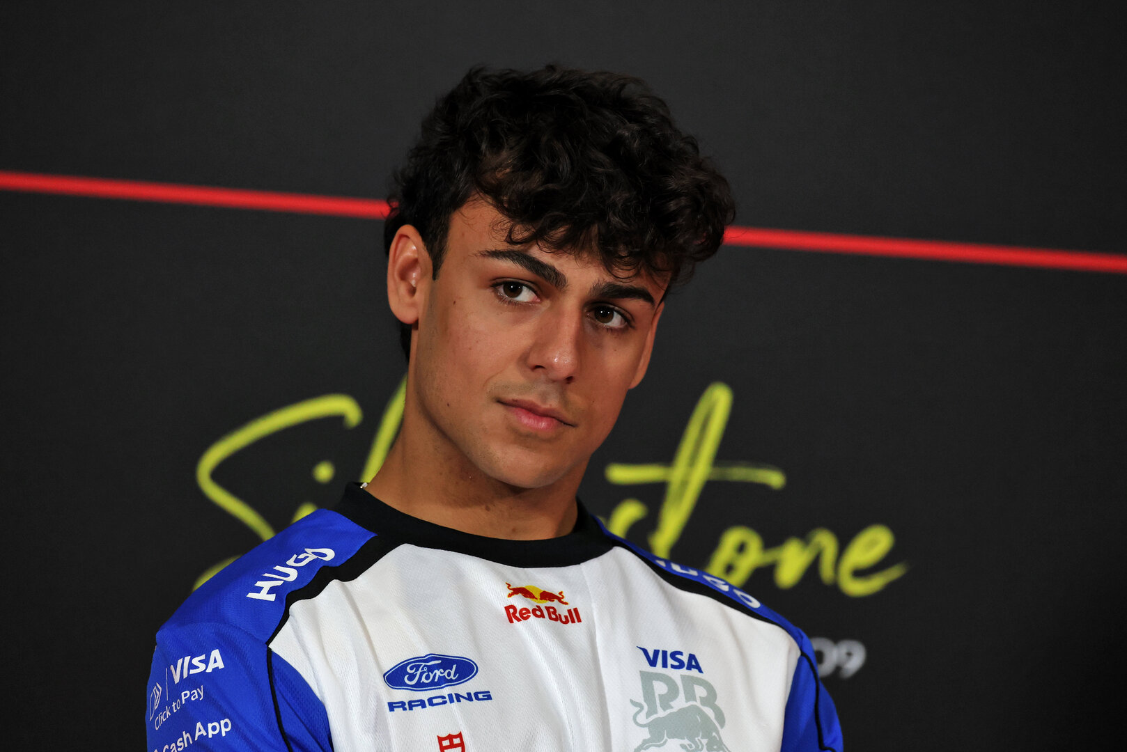 GP GRAN BRETAGNA, Arvid Lindblad (GBR) Racing Bulls Formula One Team in the FIA Press Conference.
02.07.2026. Formula 1 World Championship, Rd 9, British Grand Prix, Silverstone, England, Preparation Day.
- www.xpbimages.com, EMail: requests@xpbimages.com © Copyright: Moy / XPB Images
