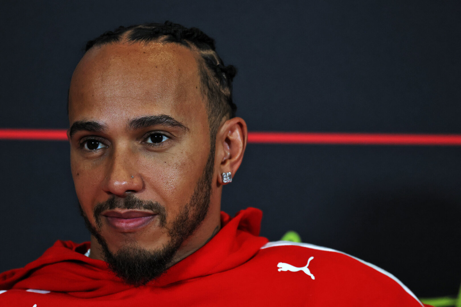 GP GRAN BRETAGNA, Lewis Hamilton (GBR) Ferrari in the FIA Press Conference.
02.07.2026. Formula 1 World Championship, Rd 9, British Grand Prix, Silverstone, England, Preparation Day.
- www.xpbimages.com, EMail: requests@xpbimages.com © Copyright: Moy / XPB Images