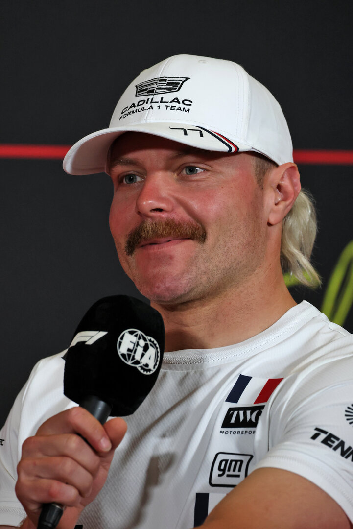 GP GRAN BRETAGNA, Valtteri Bottas (FIN) Cadillac Formula 1 Team in the FIA Press Conference.
02.07.2026. Formula 1 World Championship, Rd 9, British Grand Prix, Silverstone, England, Preparation Day.
- www.xpbimages.com, EMail: requests@xpbimages.com © Copyright: Moy / XPB Images